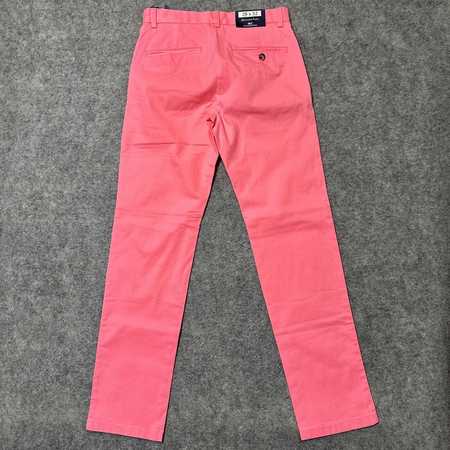 New Vineyard Vines Breaker Pant Men's Size 28x32 Pink Papaya Passion Chinos