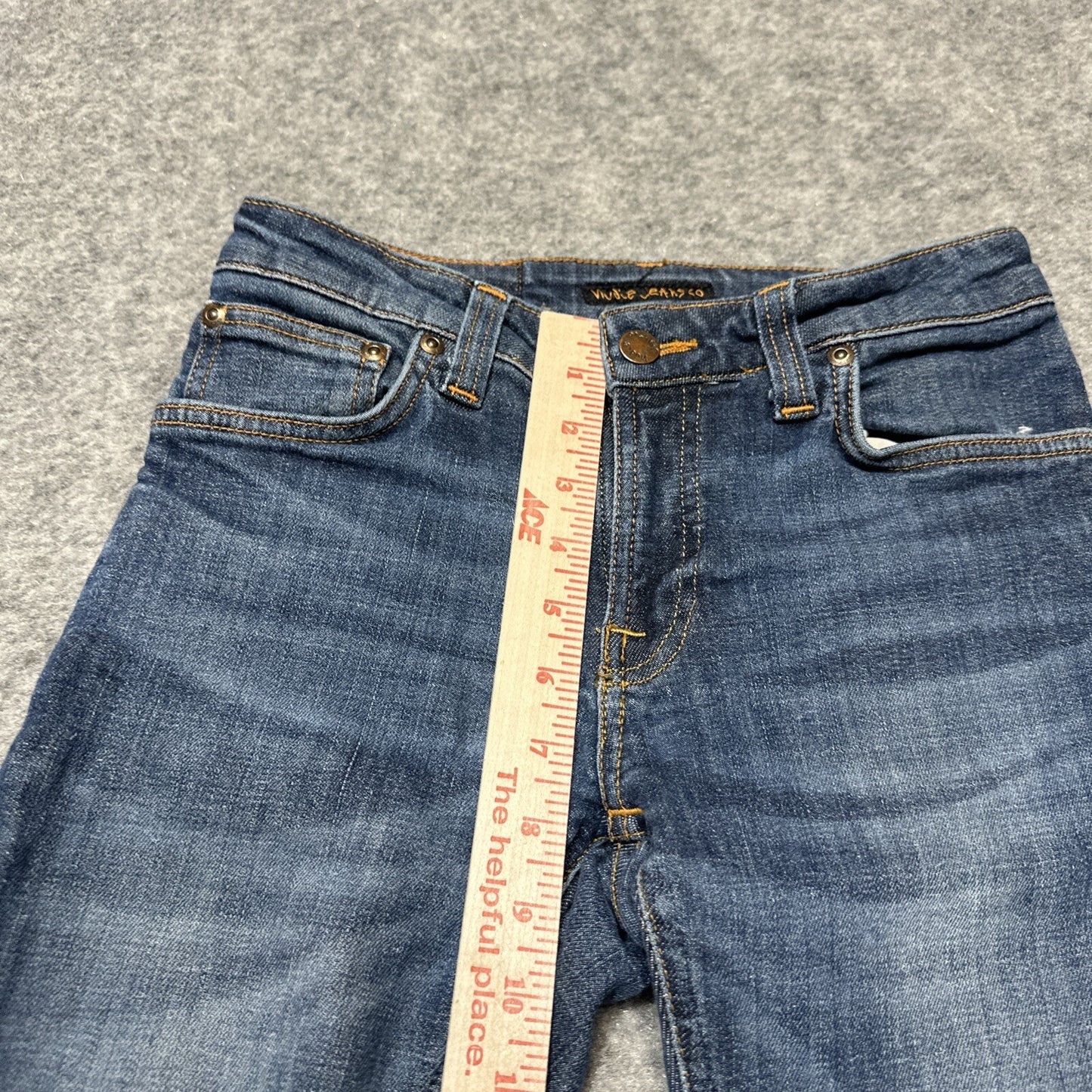 Nudie Jeans Women's Skinny Jeans Size 26 Blue Medium Wash Denim
