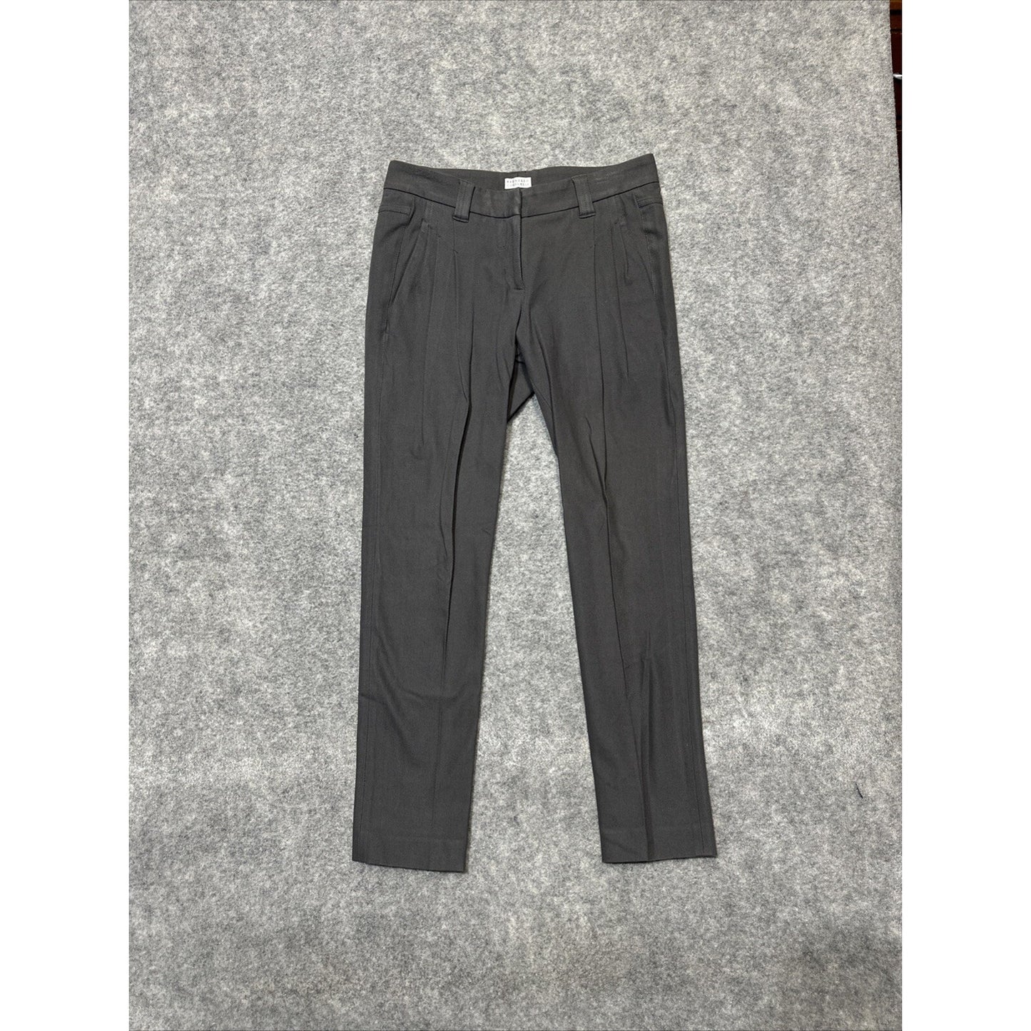 GUNEX by BRUNELLO CUCINELLI Women’s Chinos Size 4 Gray Dark Wash Pleated Pants