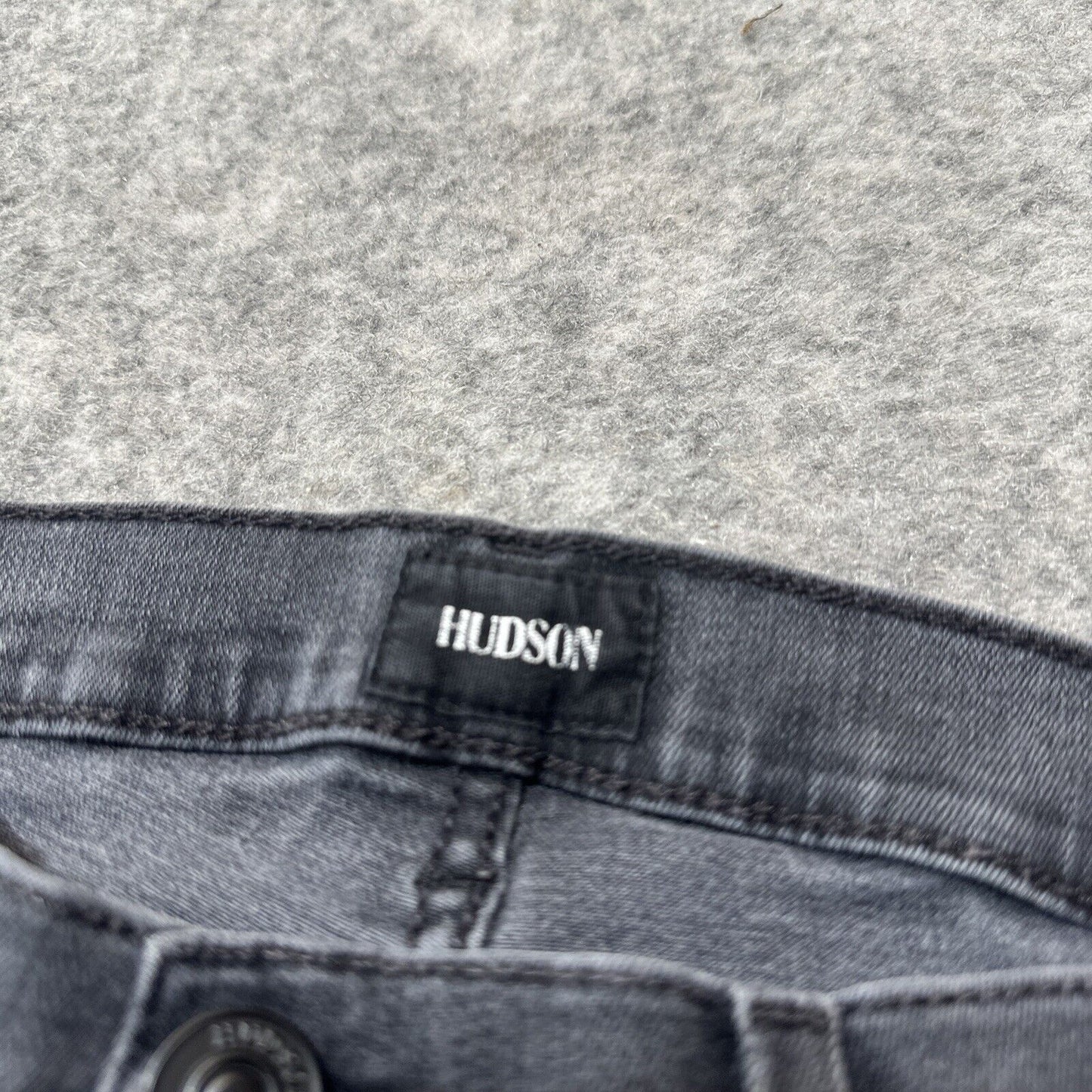 Hudson Nico Mid Rise Ankle SPR Skinny Women's Jeans Size 29 Black Distressed