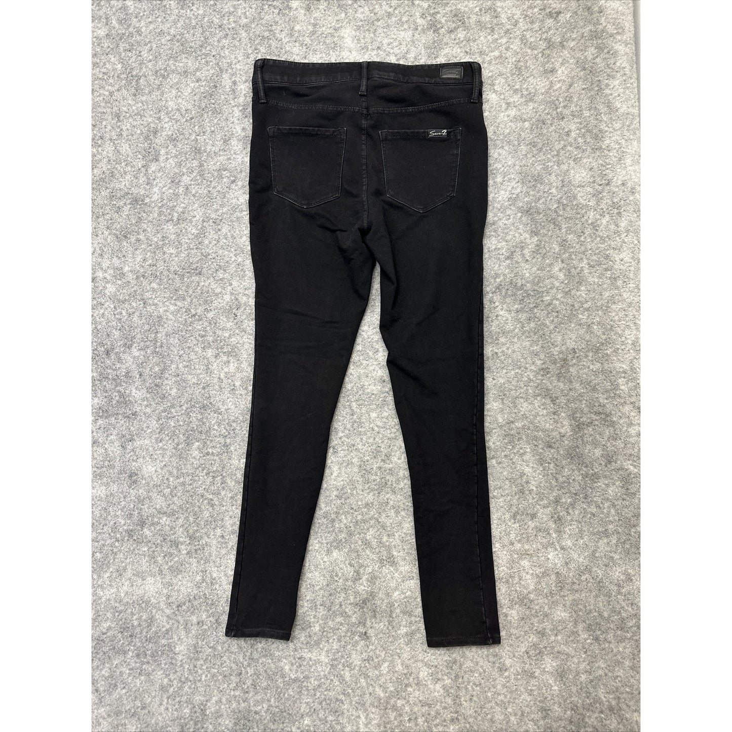 Seven 7 Brooks Knit Denim Leggings Women's Size 4 Black Stretch Denim Pants