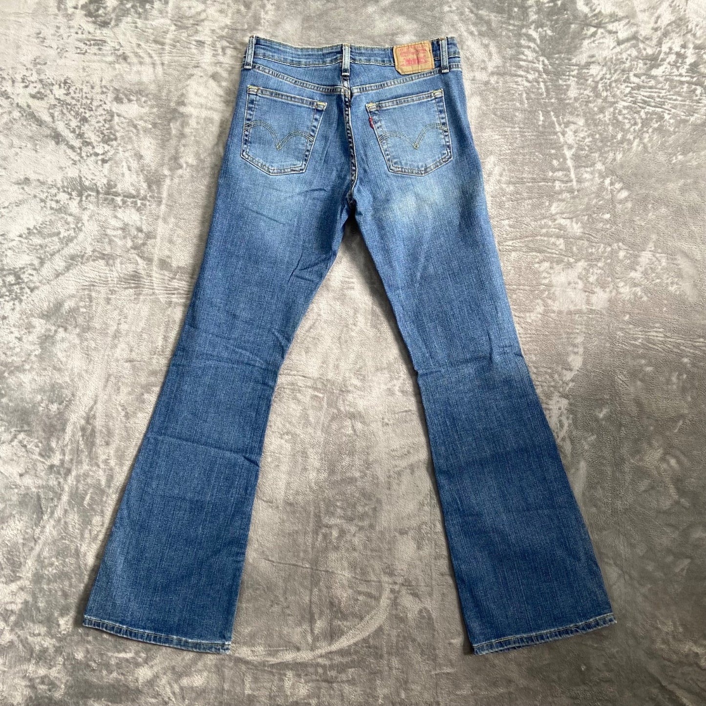 Levi's 519 Flare Jeans Women's Size 7L Blue Denim Cotton Blend