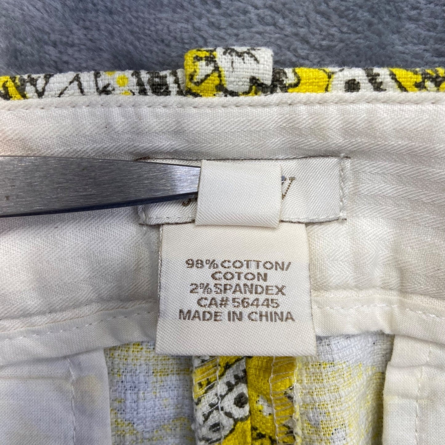 J.Crew Women's Paisley Shorts Size 6 Yellow Floral Shorts Summer