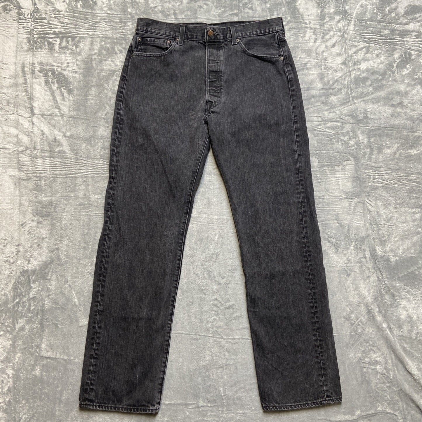 Levi’s 501 Straight Jeans Men’s Size 36x34 Black Denim