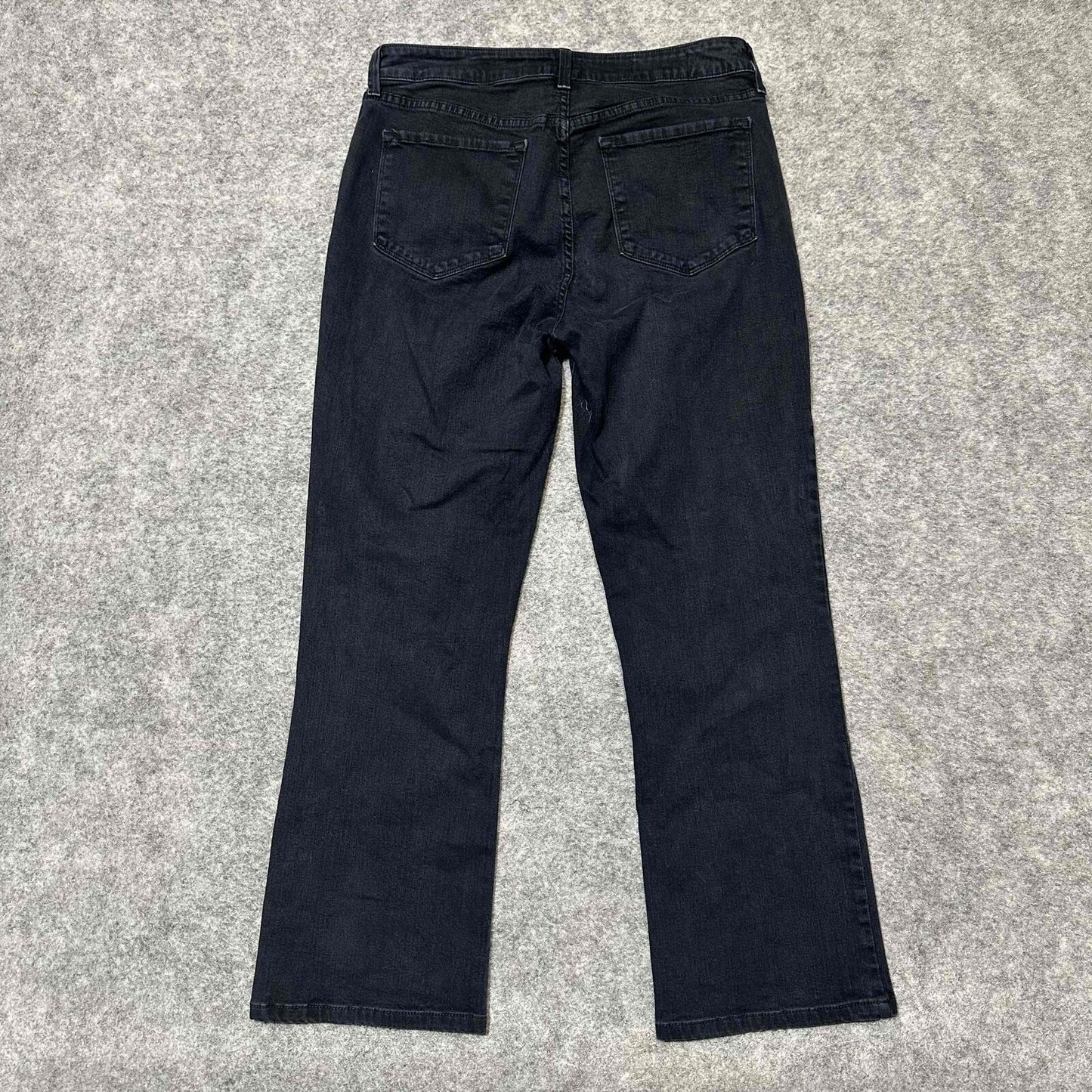 NYDJ Barbara Women's Easy Carl Bootcut Slimming Jeans Size 8 Black Dark Denim