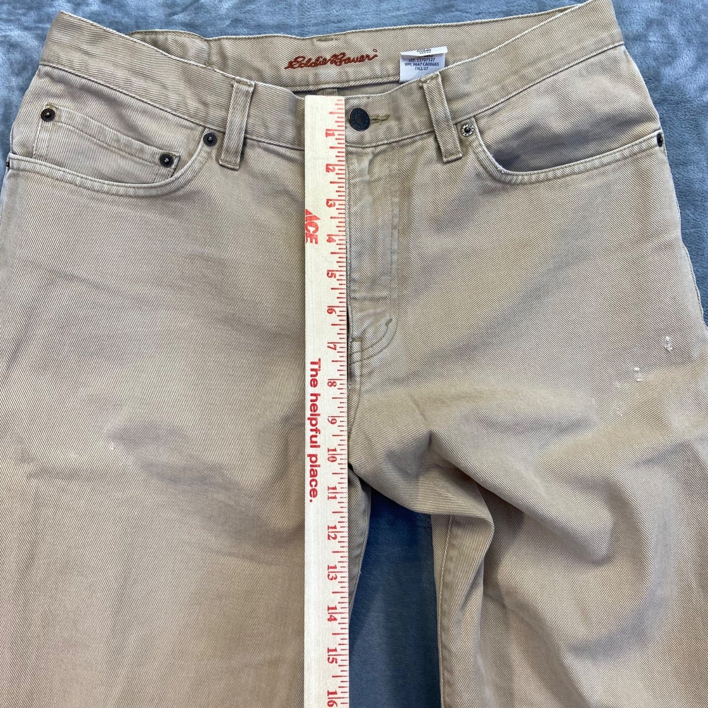 Eddie Bauer Men's Classic Fit Straight Pants 34x32 Beige