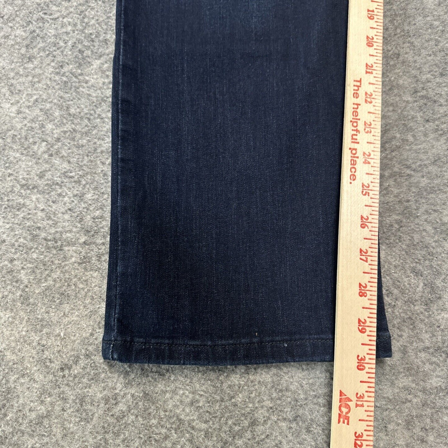 LEE Relaxed Fit Women's Straight Jeans Size 9 Blue Dark Wash Denim