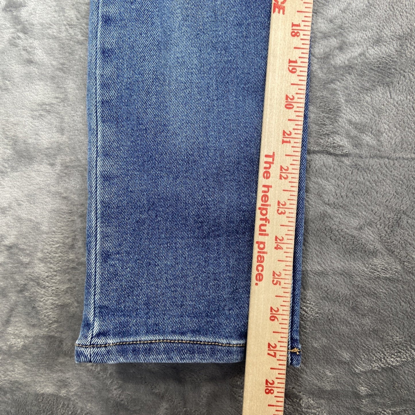 Rachel Roy Distressed Straight Jeans Women's Size 28 Blue Denim