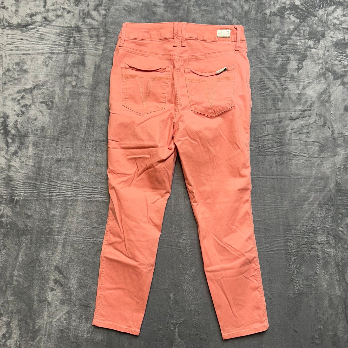 Seven7 Hi Rise Skinny Crop Jeans Women's Size 6 Orange Skin Fit Denim