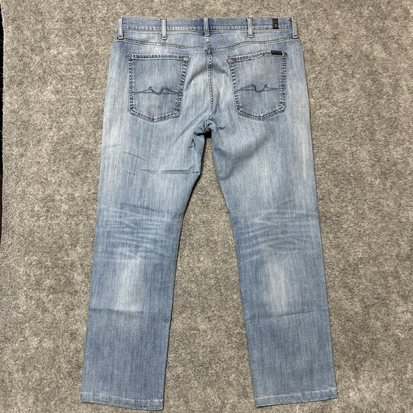 Lot of 7 For All Mankind Luxe Performance Slimmy Jeans Mens 38x28 Light Blue