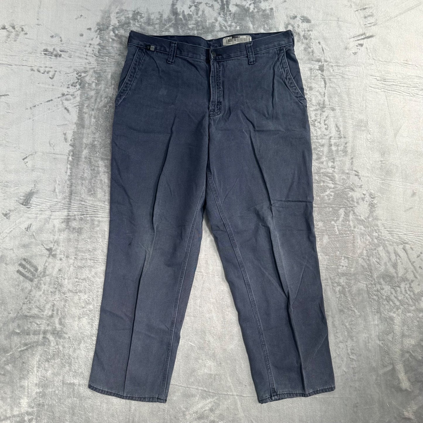 Carhartt FR Men's Straight Pants 36x30 Dark Blue Work Pants Flame Resistant