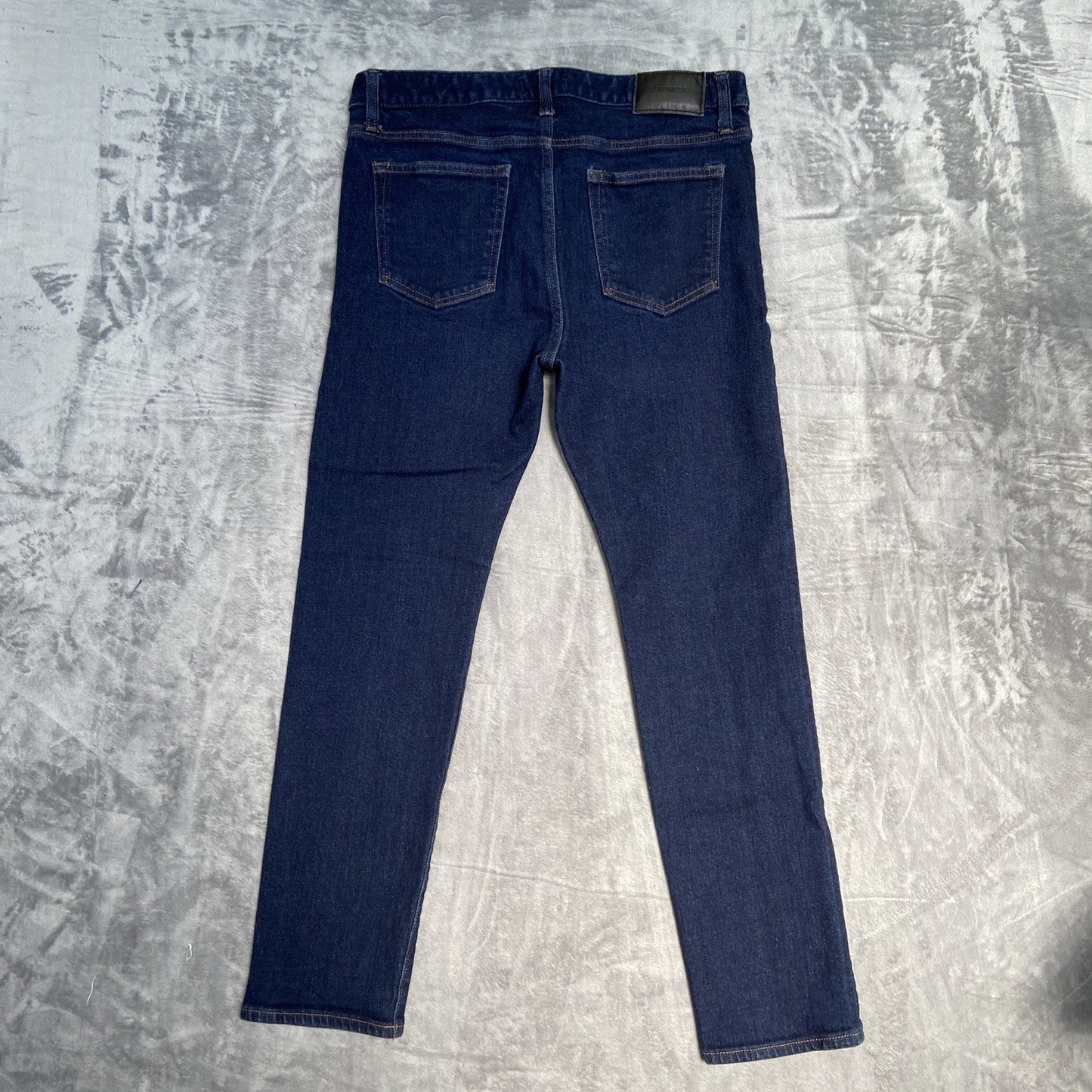 Express Selvedge Slim Jeans Mens Size 33x30 Blue Dark Wash Denim