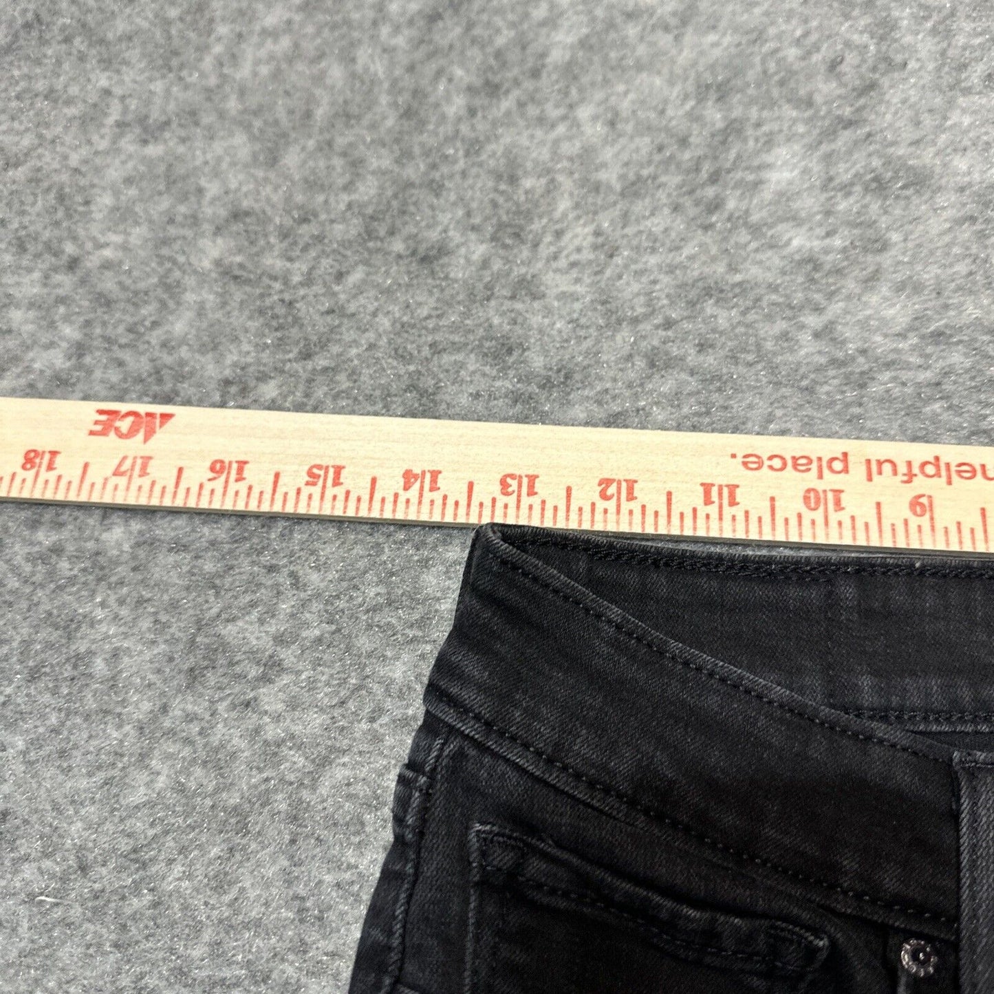 Levi's 711 Skinny Women's Distressed Jeans Size 27 Black Dark Wash Denim