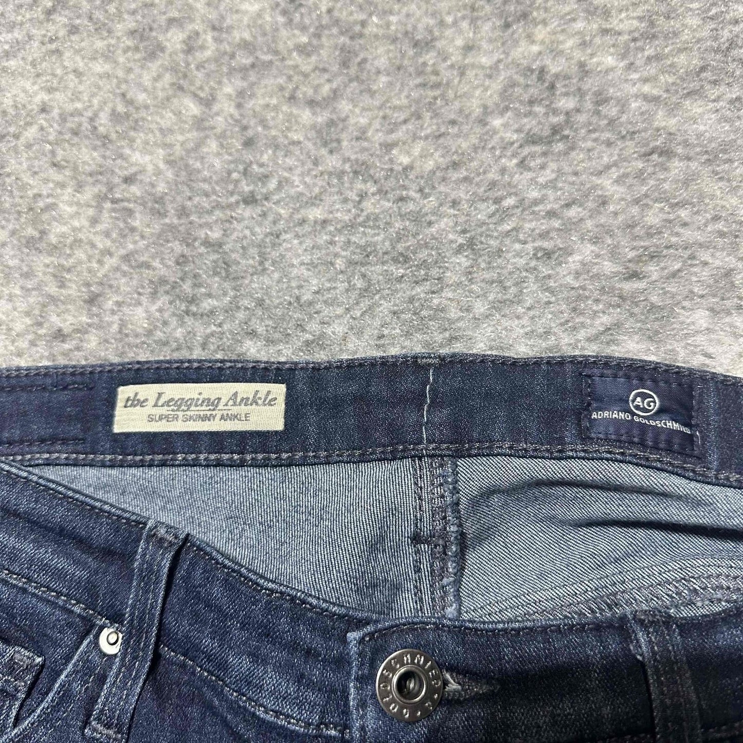 AG Adriano Goldschmied The Legging Ankle Women's Skinny Jeans Size 27R Blue Dark