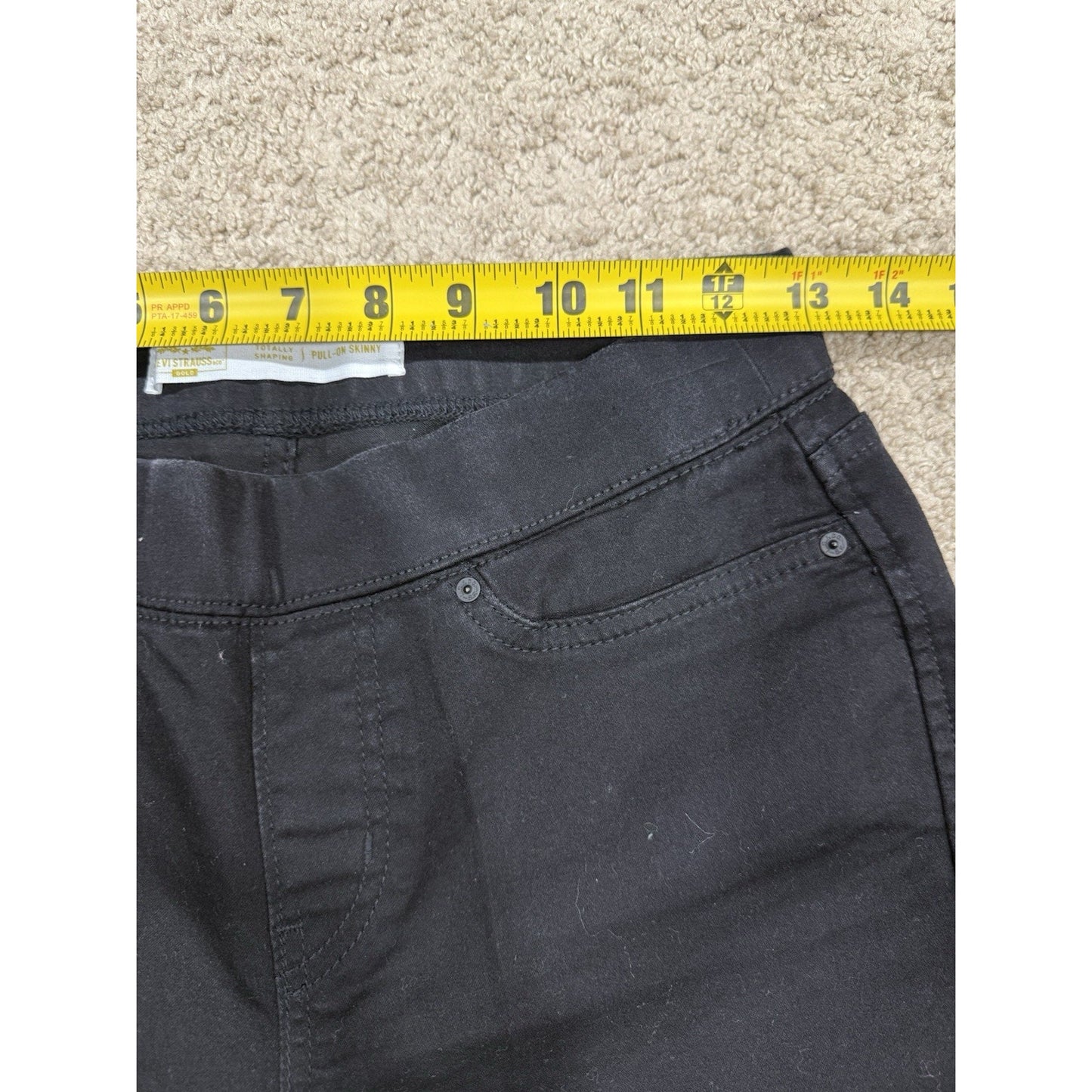 Levi Signature Gold Pull On Skinny Jeans Black 28x30 Women’s