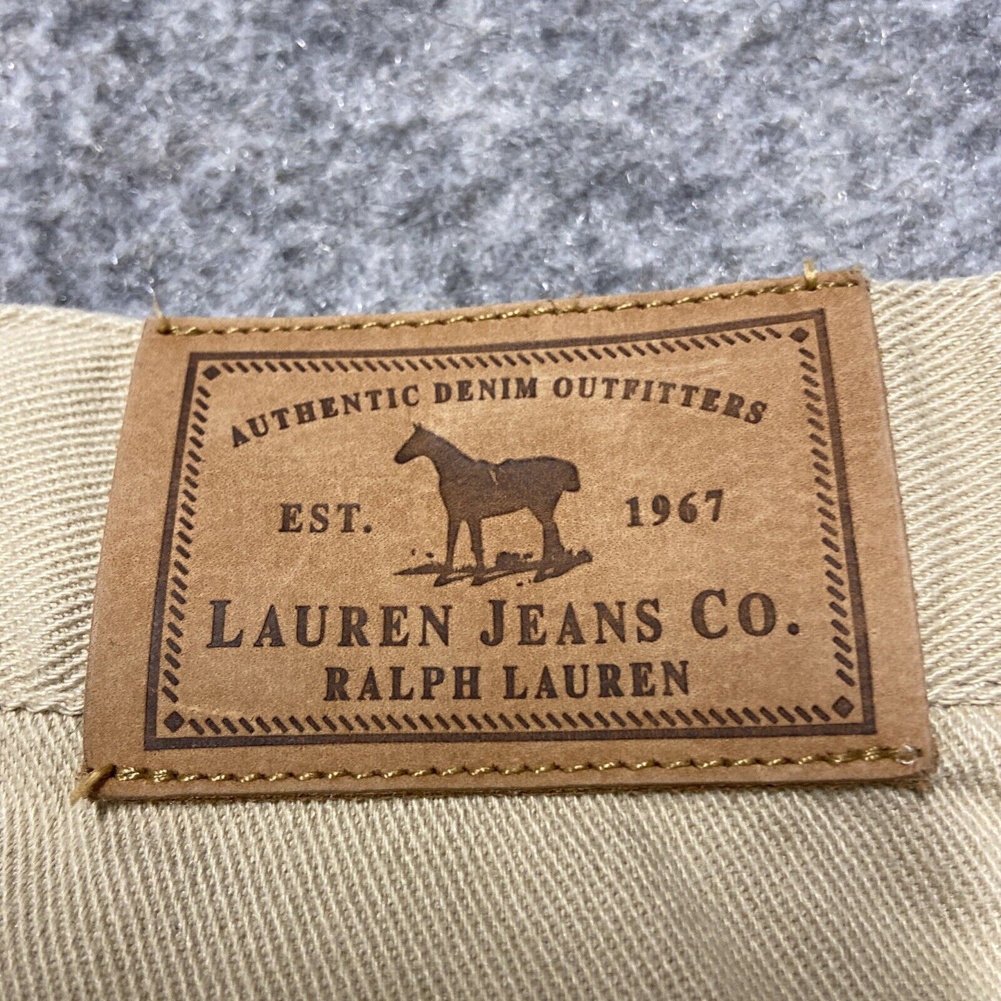 Vintage Lauren Ralph Lauren Western Straight Jeans Women's Size 22W Beige