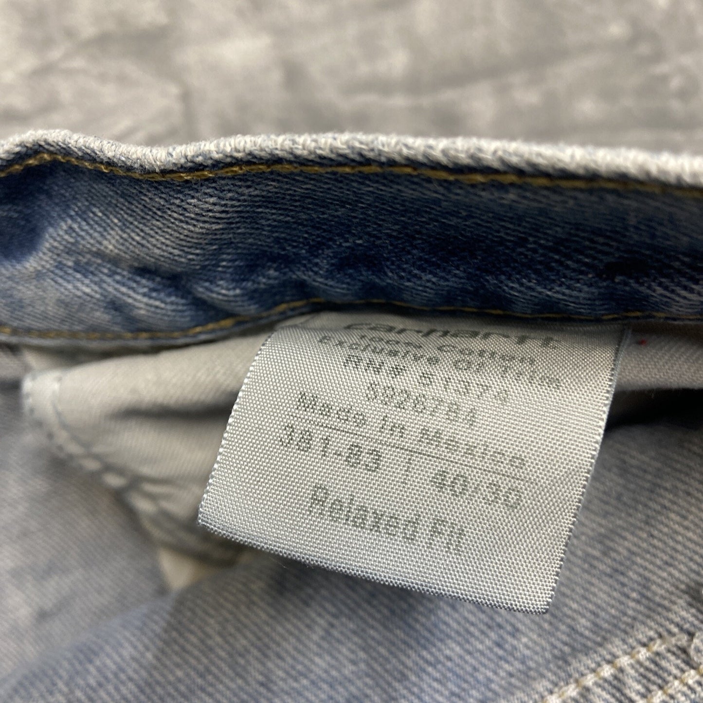 Lot of 4 Carhartt Relaxed Fit Jeans Men's 40x30 Blue Wholesale Work Jeans