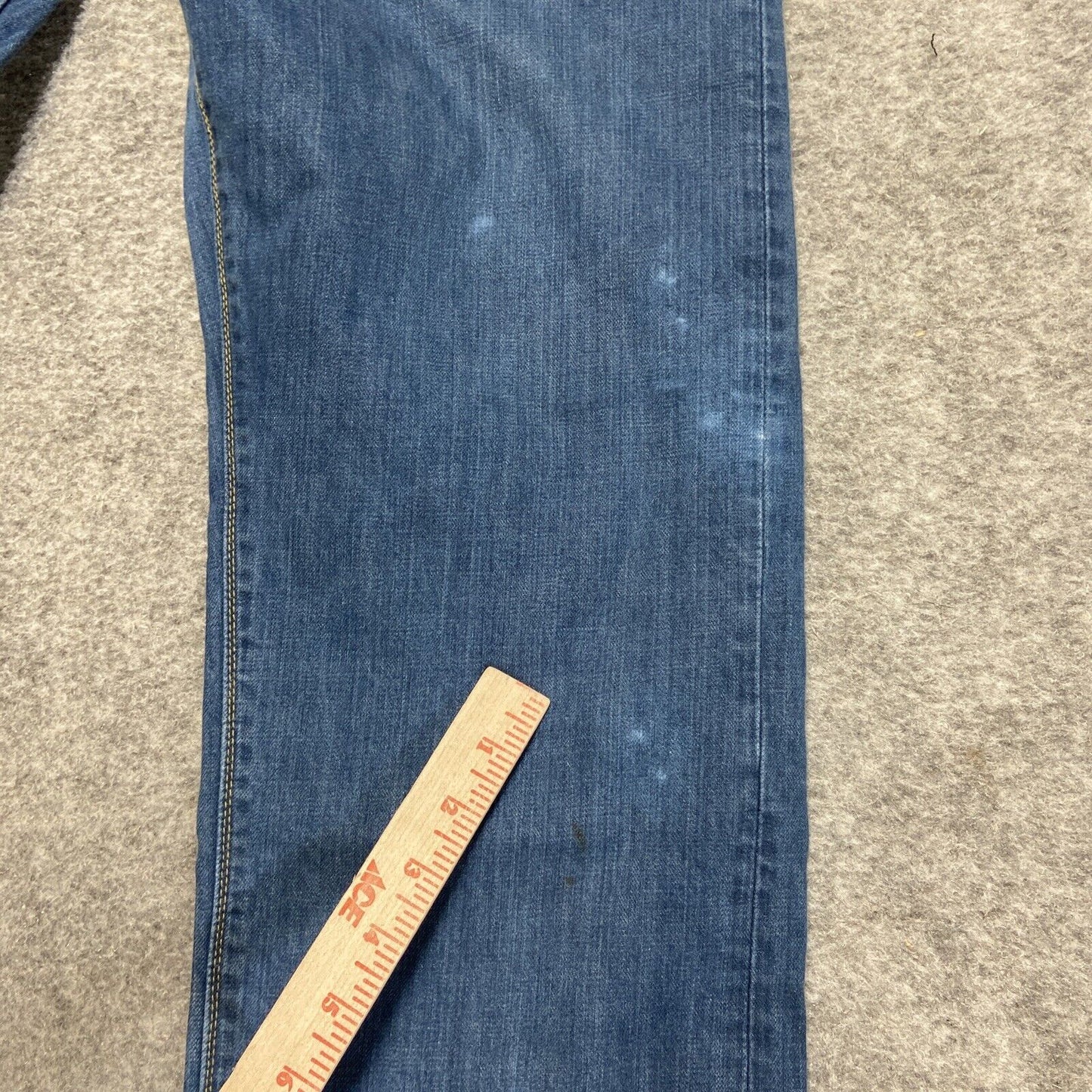 Levi's 504 Regular Straight Jeans Men's Size 36x32 Blue Denim