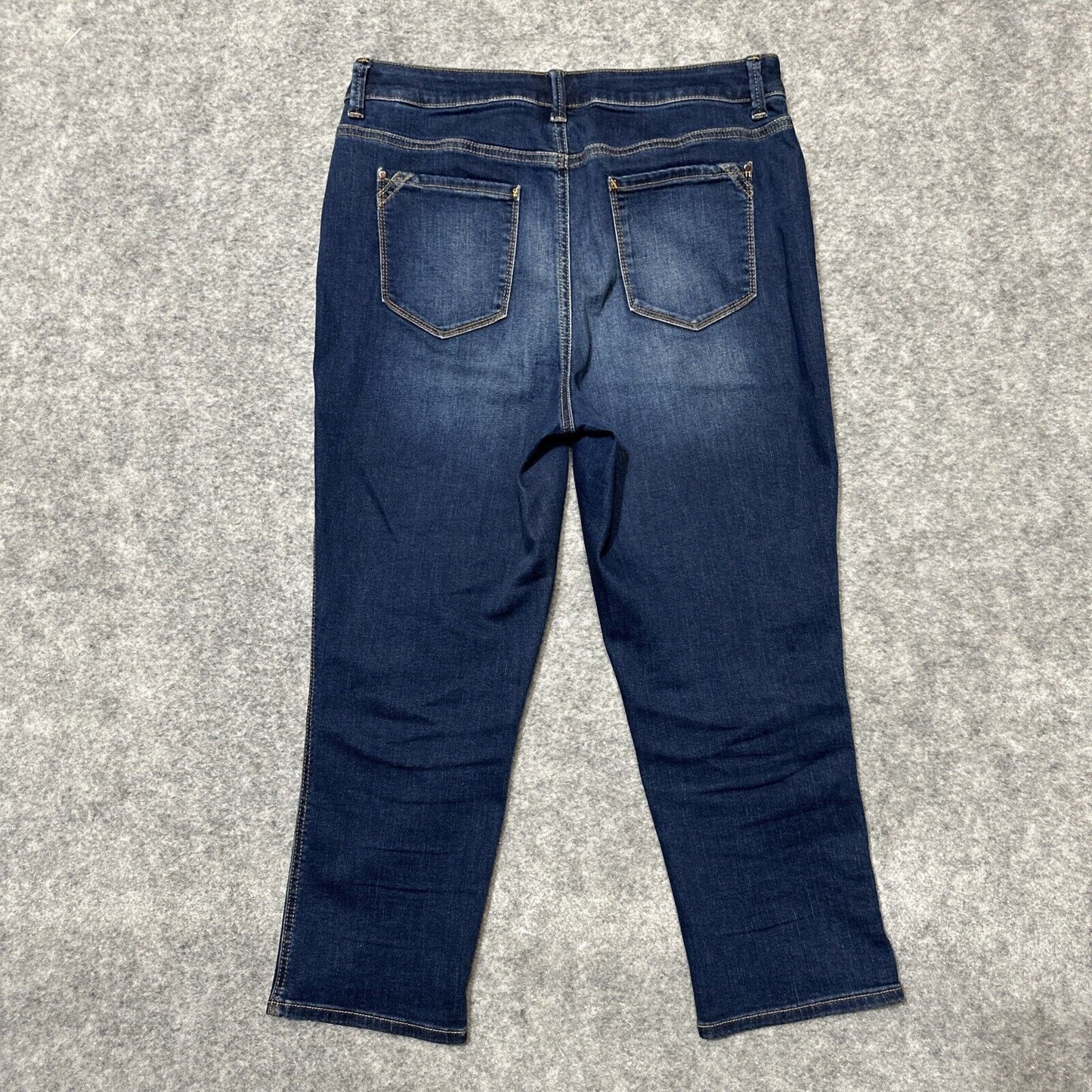 Chico's The Platinum Crop Women's Jeans Size 1 *US Size 12 / 31* Blue Dark Denim