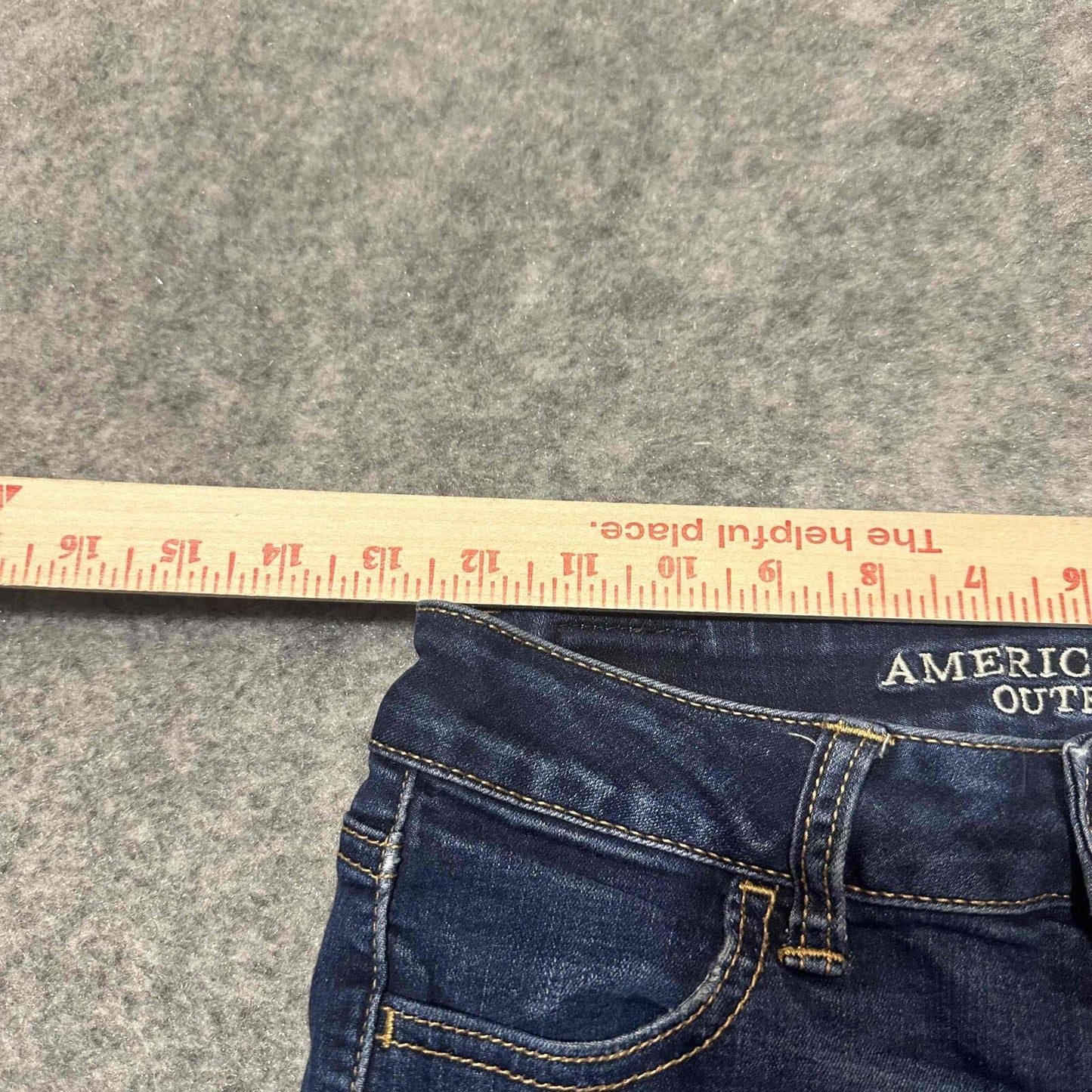 American Eagle Women's Distressed Super Stretch Hi Rise Jegging Size 0R Blue