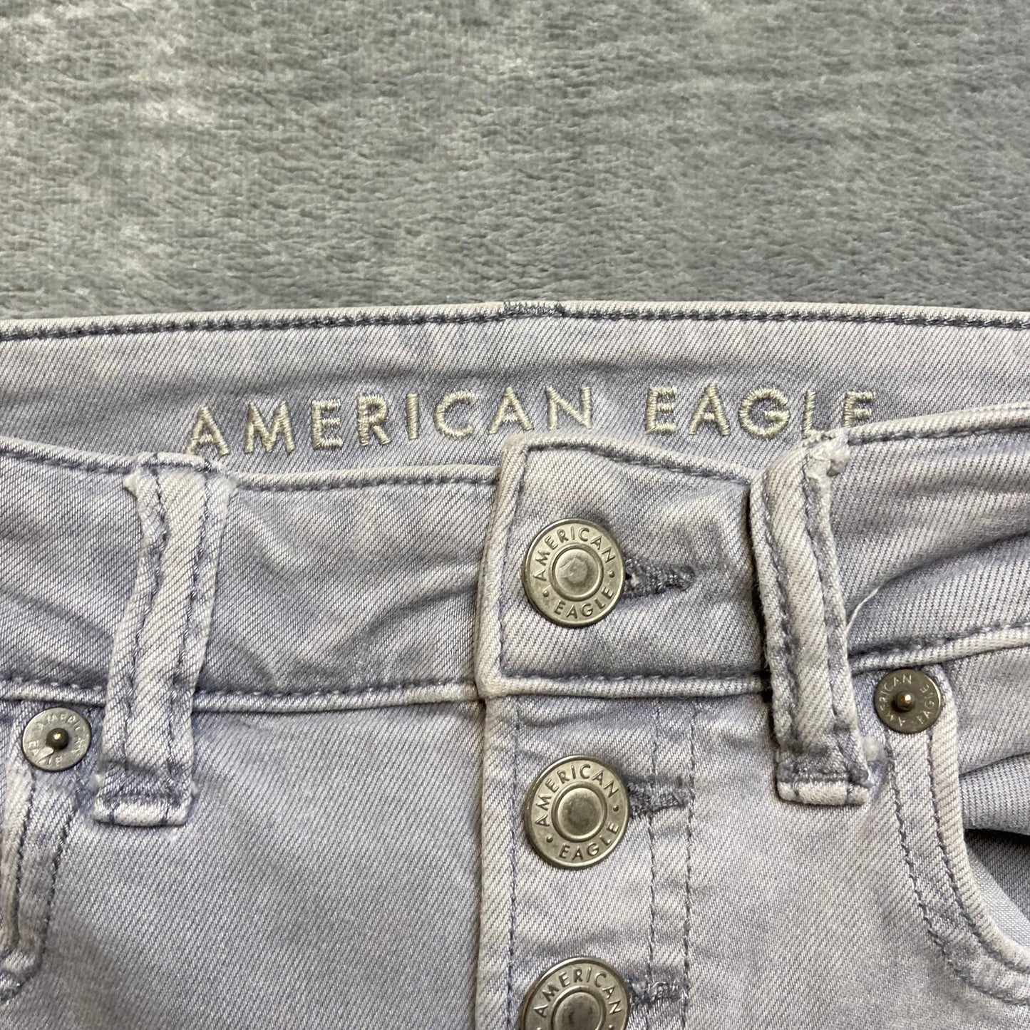 American Eagle Ne(x)t Level Stretch Hi Rise Jegging Women's Sz 4 Gray Denim