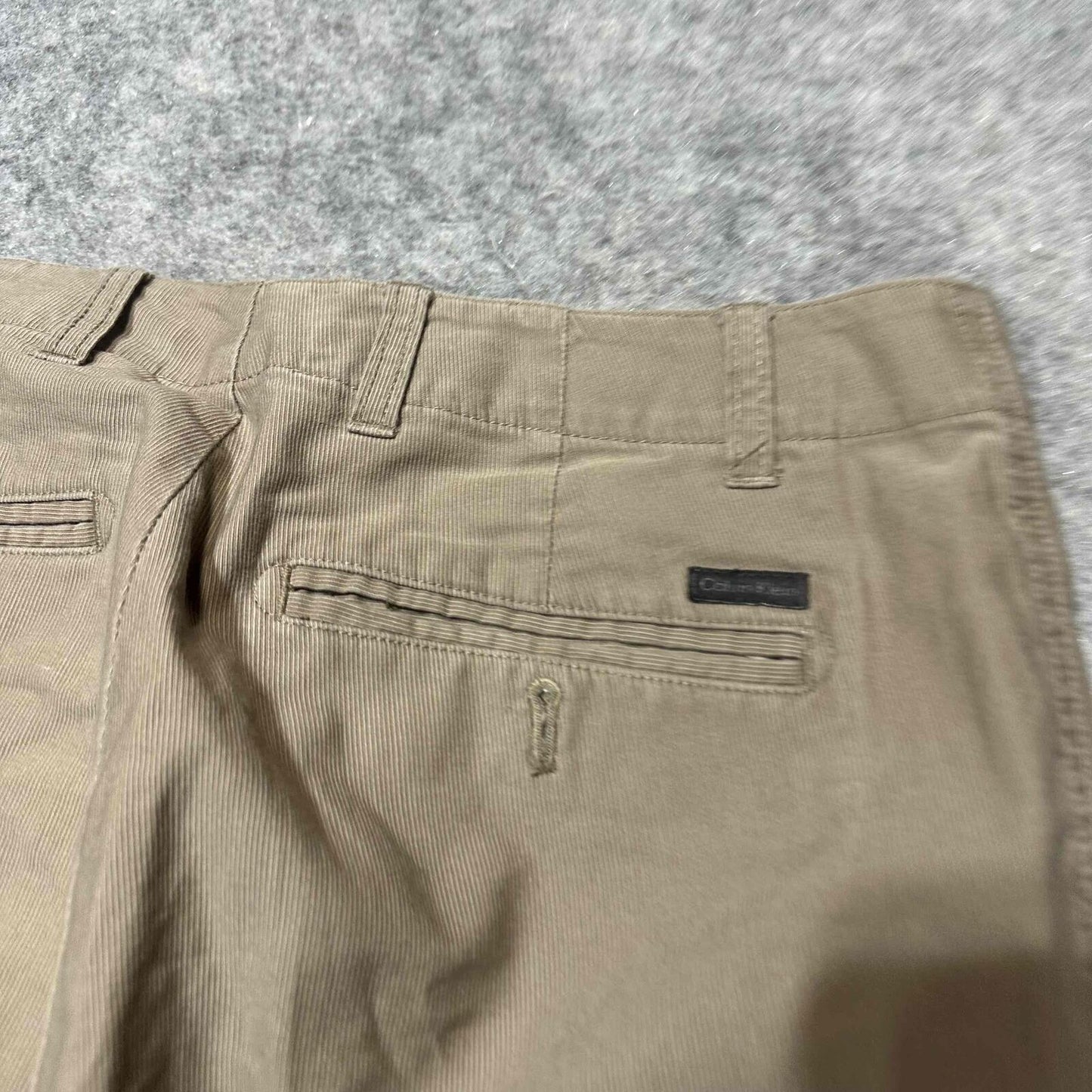 Calvin Klein Men's Chino Trousers Size 30x30 Brown Khaki Medium Wash Pants