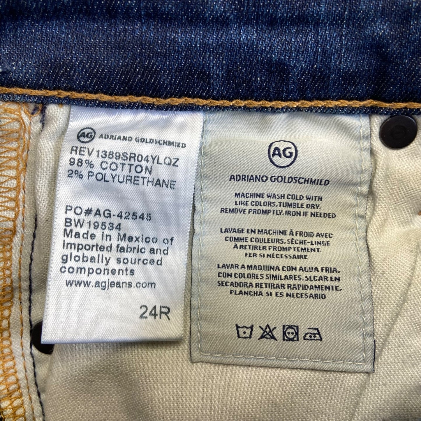 AG Adriano Goldschmied Women's Super Skinny Ankle Jeans 24R Blue