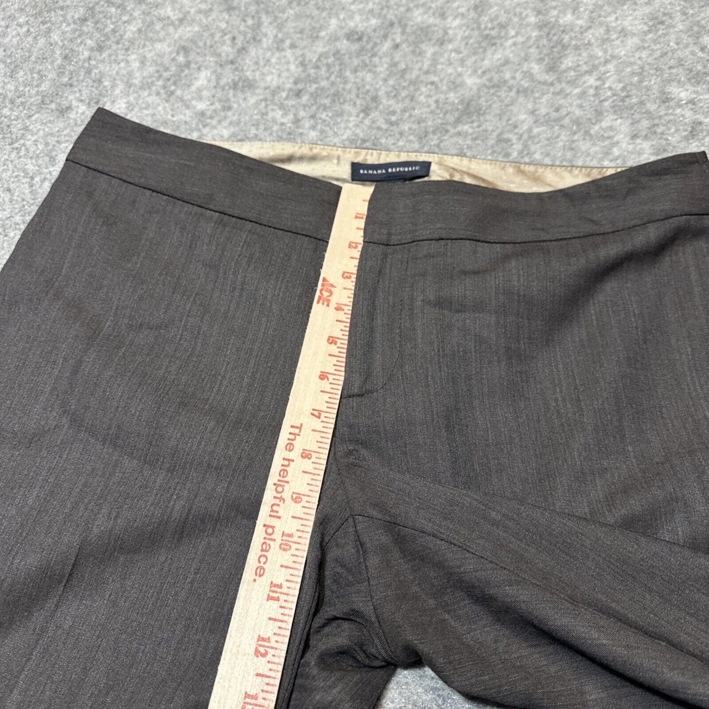 Banana Republic Stretch Wool Trousers Dress Pants Women's Size 10 Brown Pants