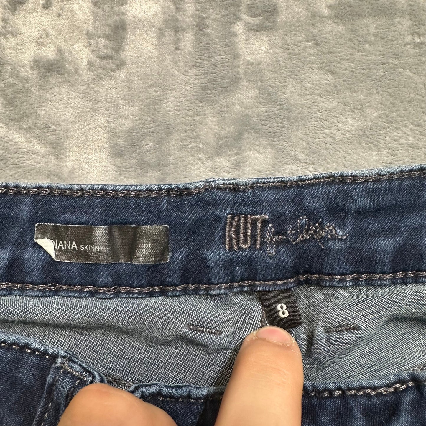 Kut from the Kloth Diana Skinny Jeans Women's Size 8 Blue Denim