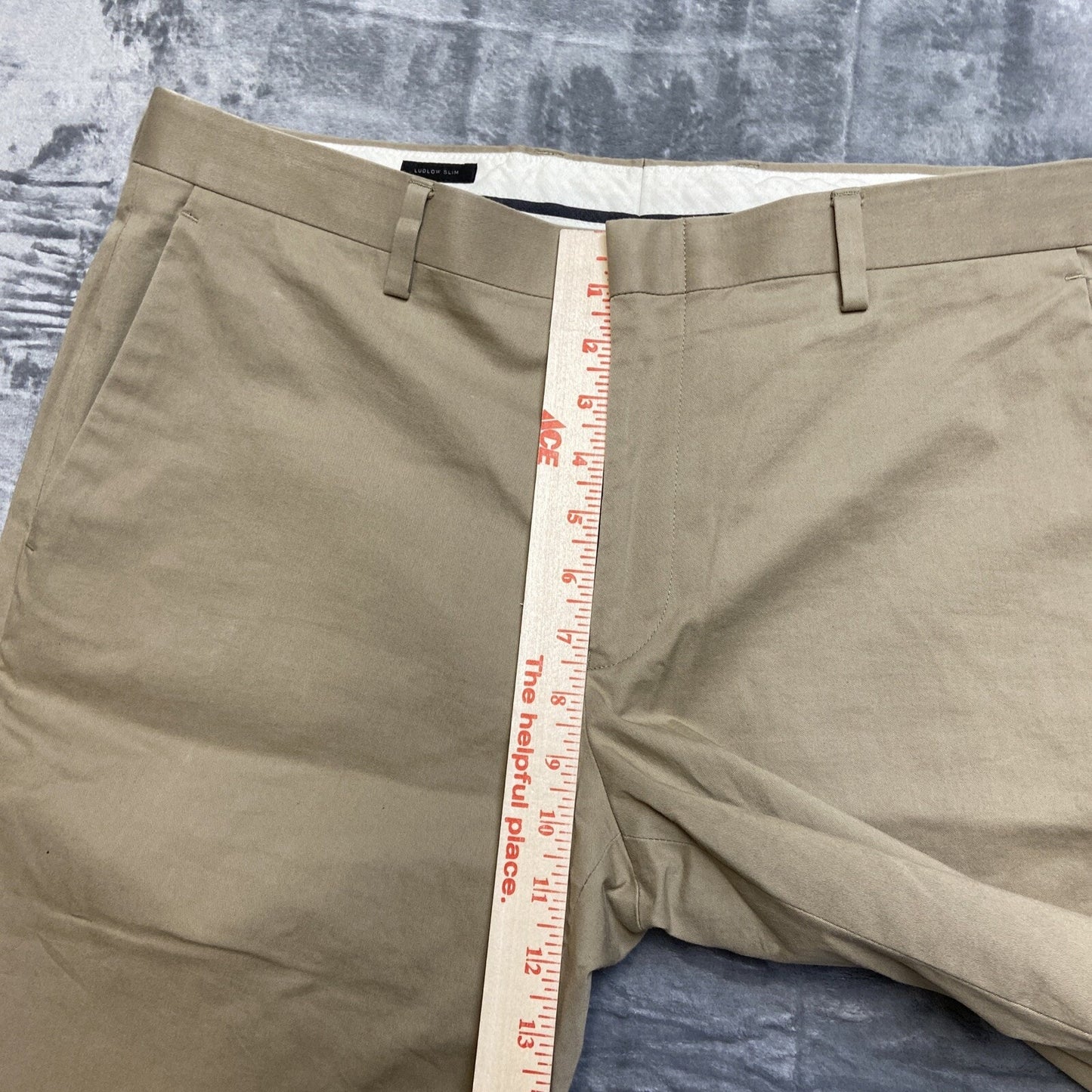 J Crew Flex Slim Chino Pants Men's Size 34x34 Tan Brown