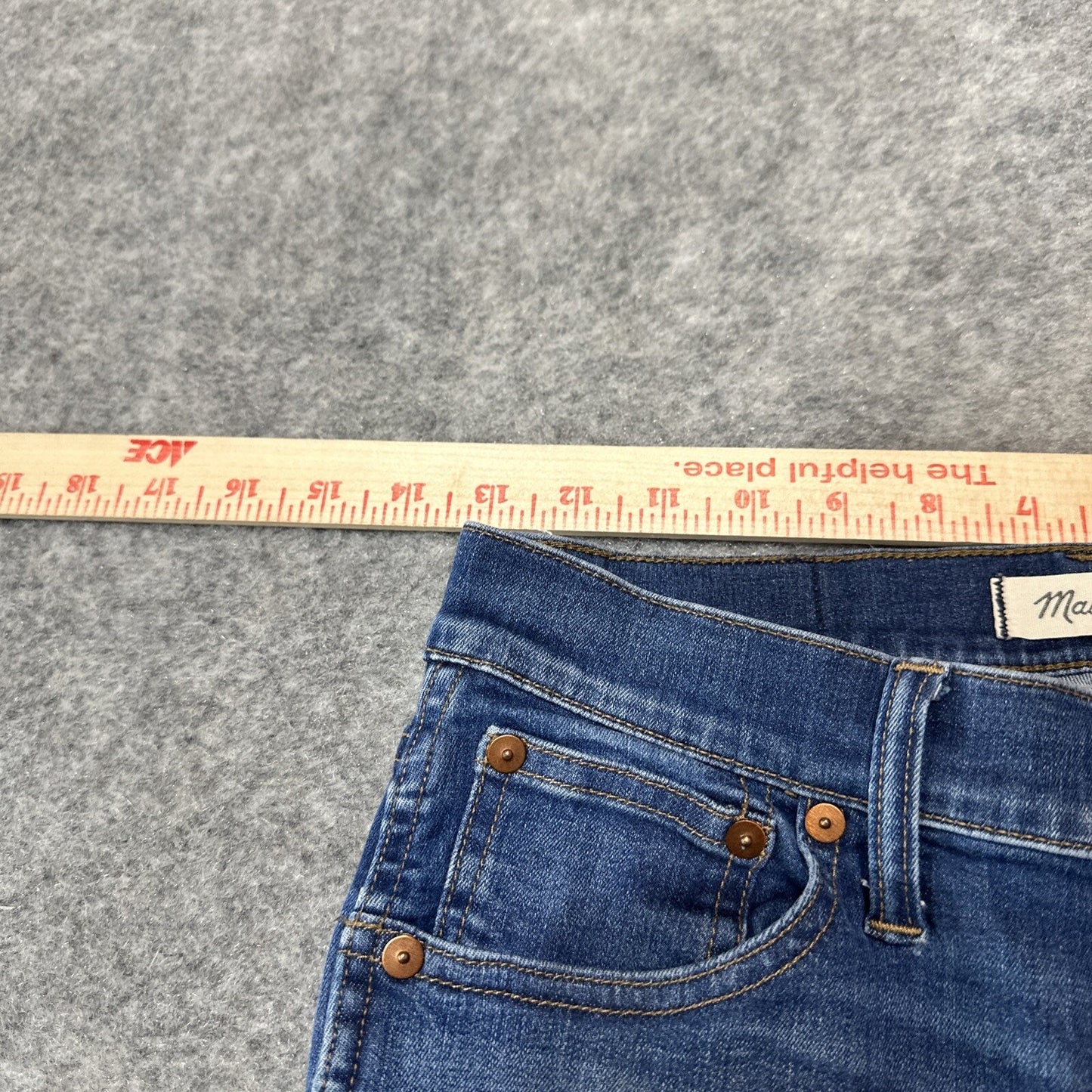 Madewell 9" Women's High Rise Skinny Jeans Size 27 Blue Med Wash Denim