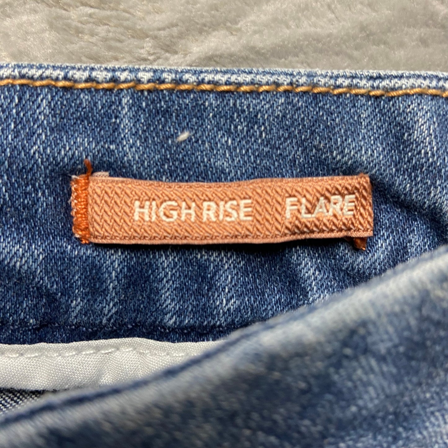 Jag Jeans High Rise Flare Jeans Women's Size 8 Blue Denim Medium Wash Distressed