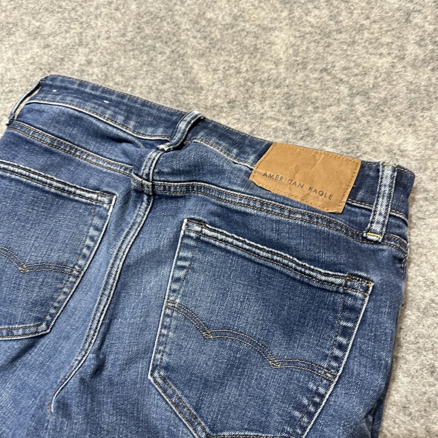 American Eagle Airflex + Men's Original Straight Jeans Size 29x32 Blue Denim