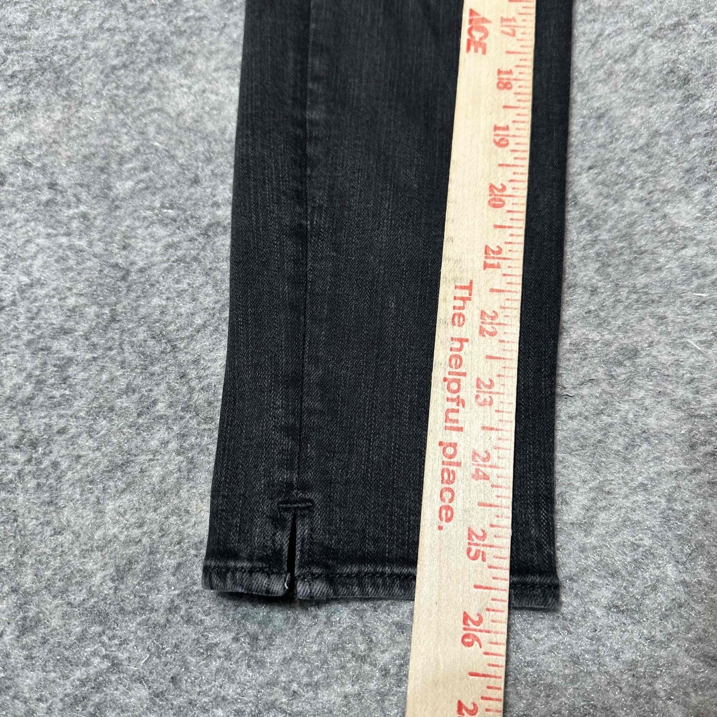 American Eagle Women's Super Hi Rise Skinny Fit Jegging Size 00R Black Denim
