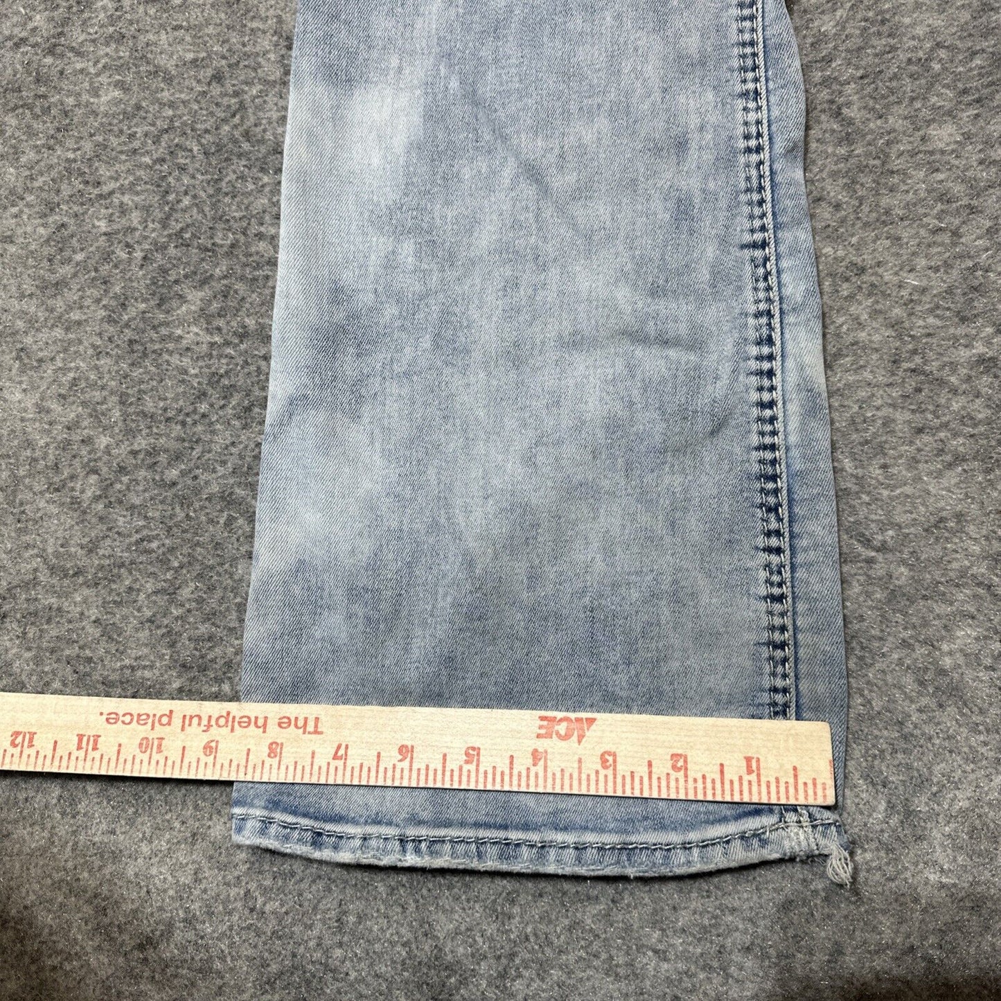 Silver Jeans Suki Mid Boot Distressed Jeans Women's Size 29/33 Blue Acid Wash