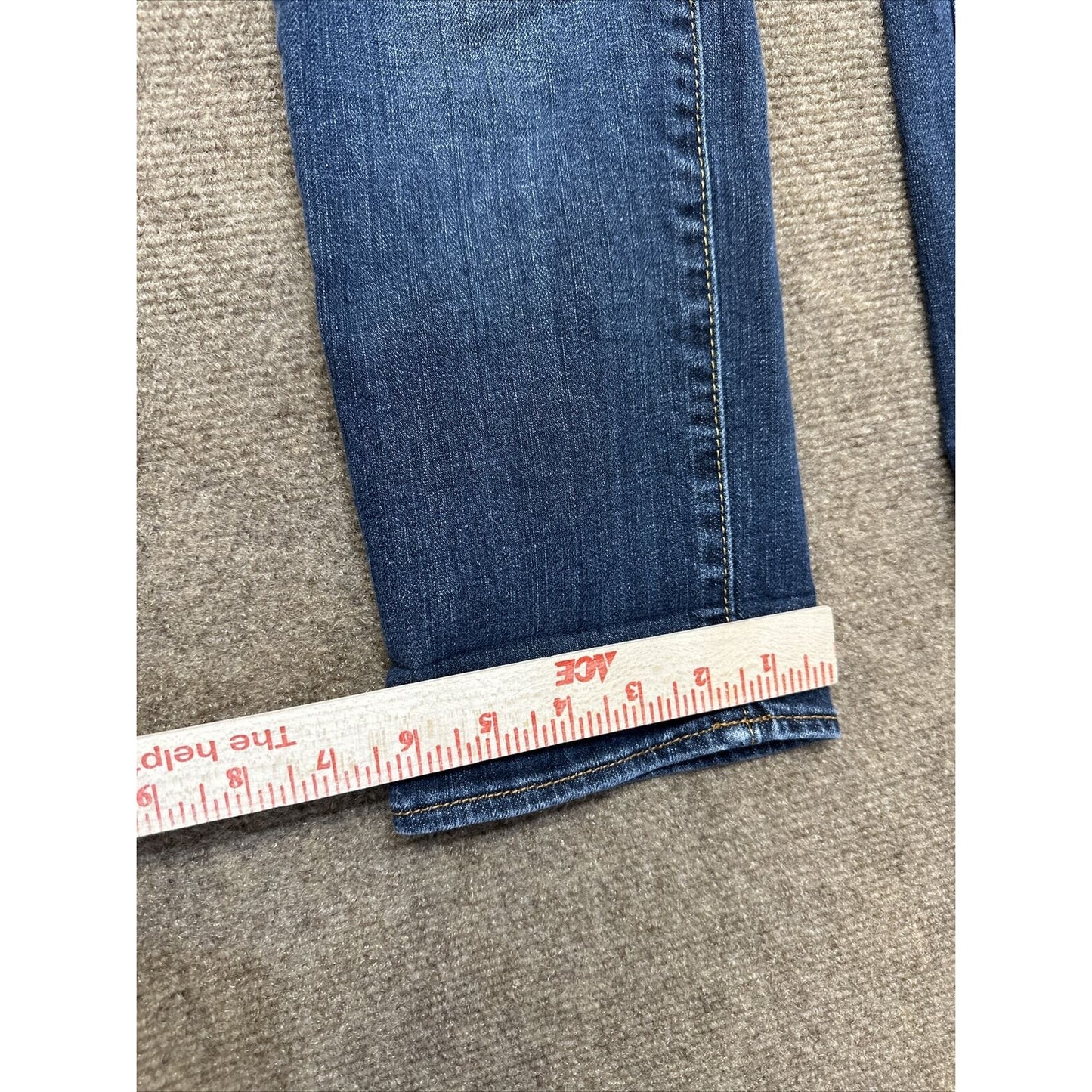 American Eagle Artist Stretch Women's Straight Jeans Size 2 R Blue Dark Wash