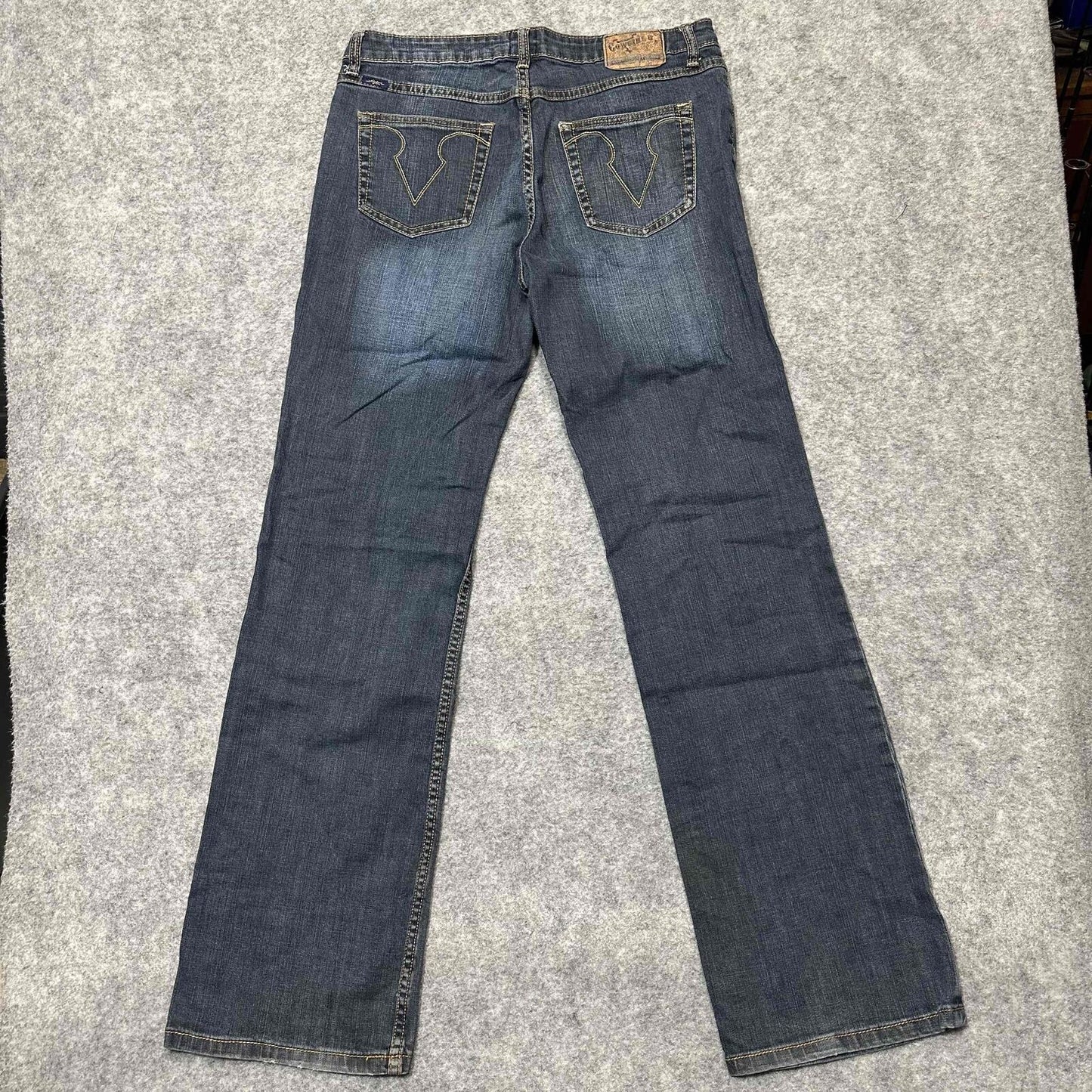Cowgirl Up Women's Bootcut Jeans Size 12 Black Dark Wash Denim