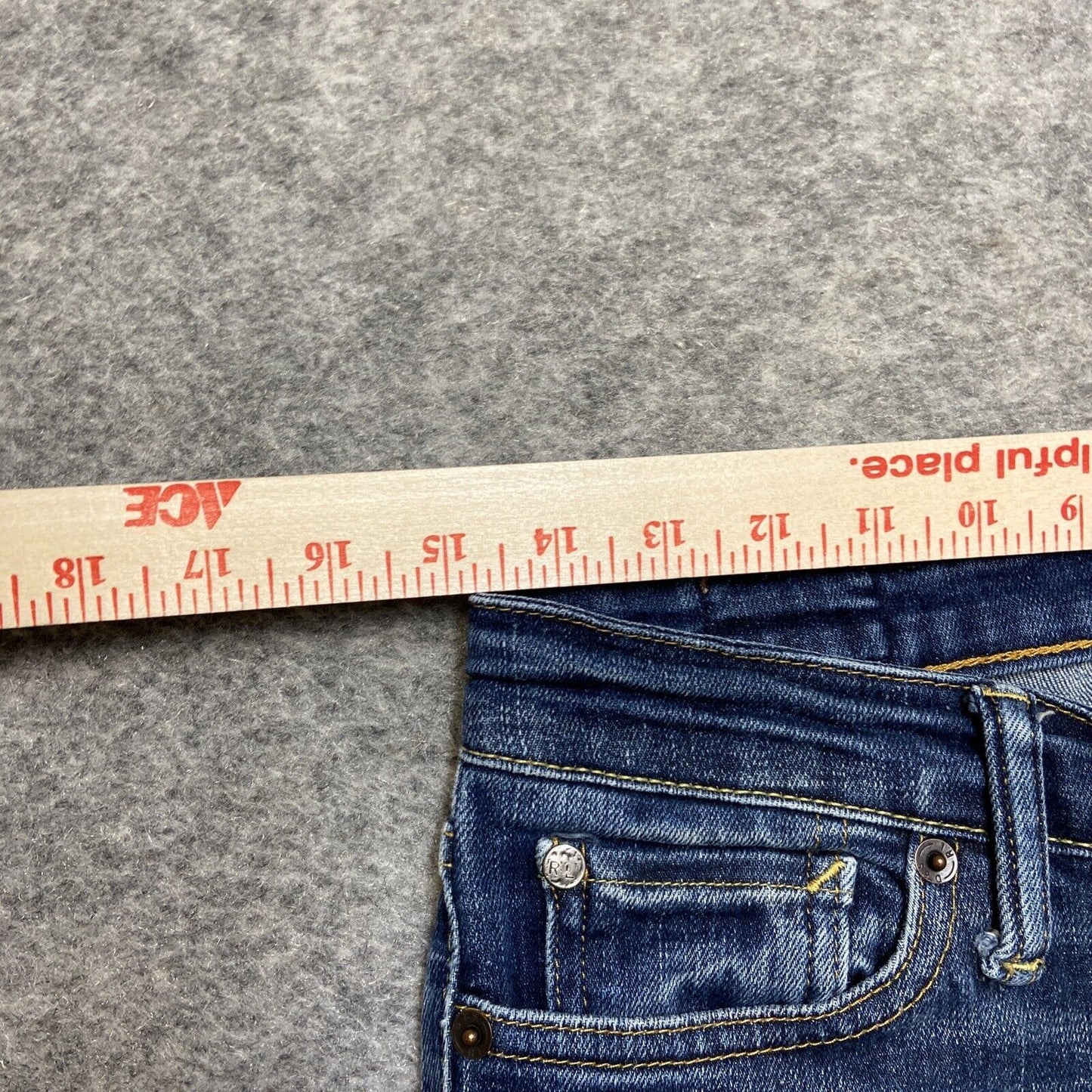 Denim & Supply Ralph Lauren Skinny Jeans Women's Size 29/32 Dark Blue Faded