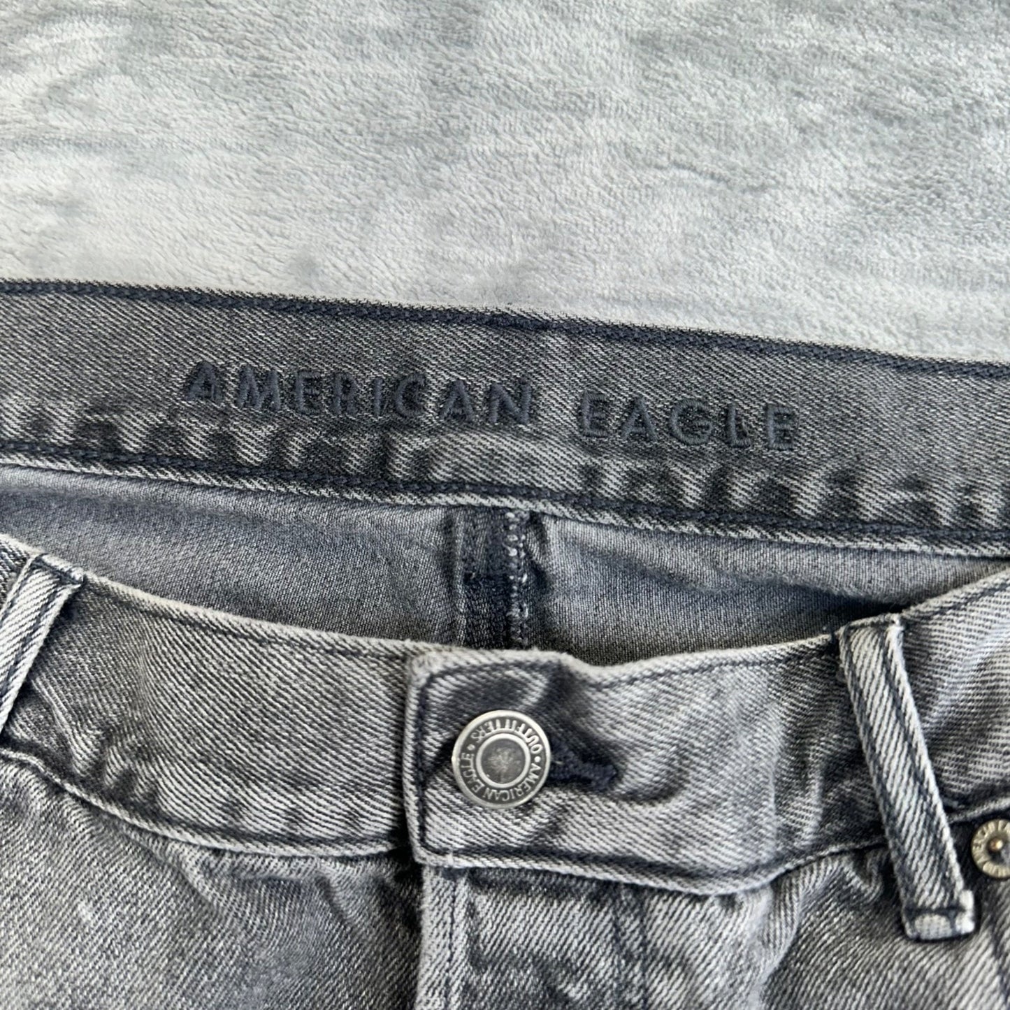 American Eagle Women's Skinny Jeans Size 14 Long Gray