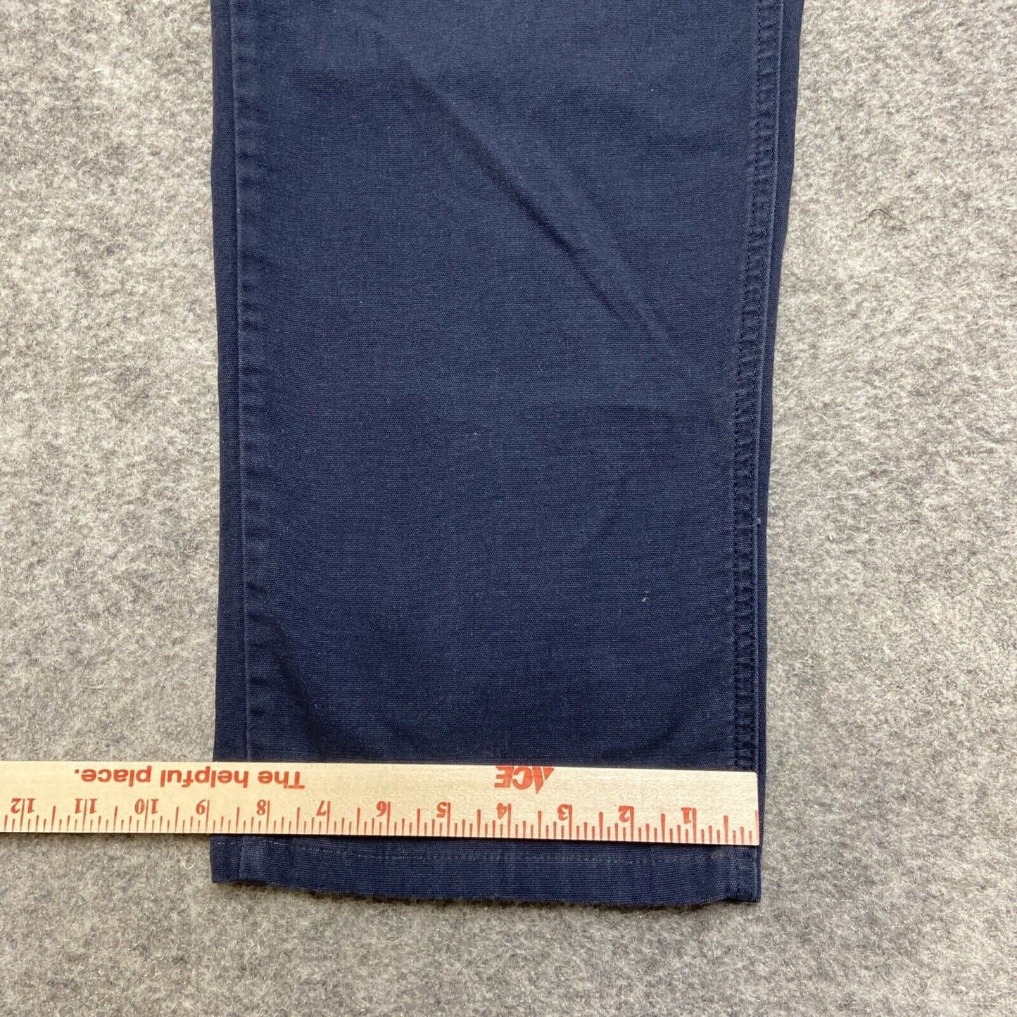 Diamond Gusset Straight Jeans Men's Size 37x30 Dark Blue Lynchburg Canvas Pants