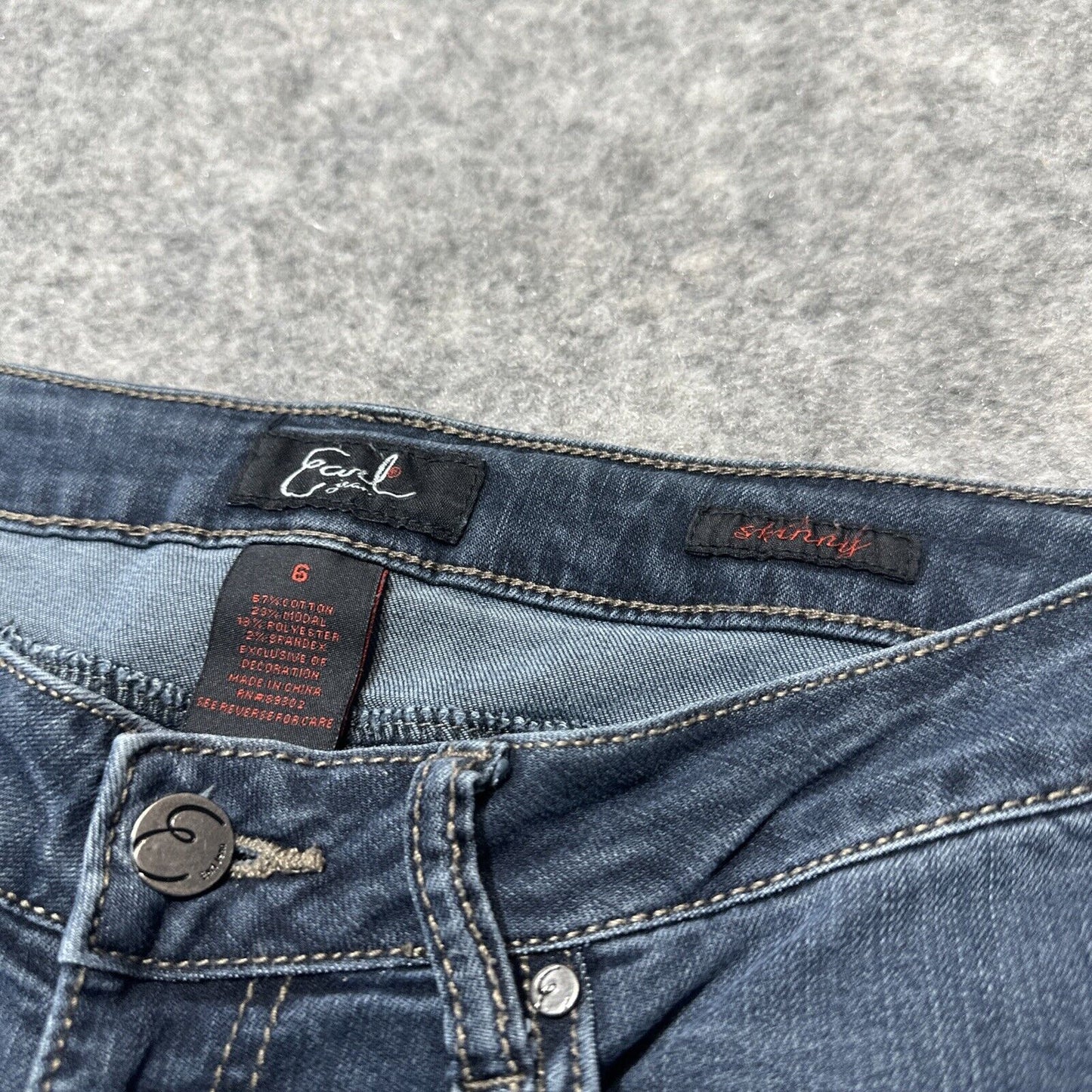 Earl Women's Skinny Jeans Size 6 Blue Dark Denim
