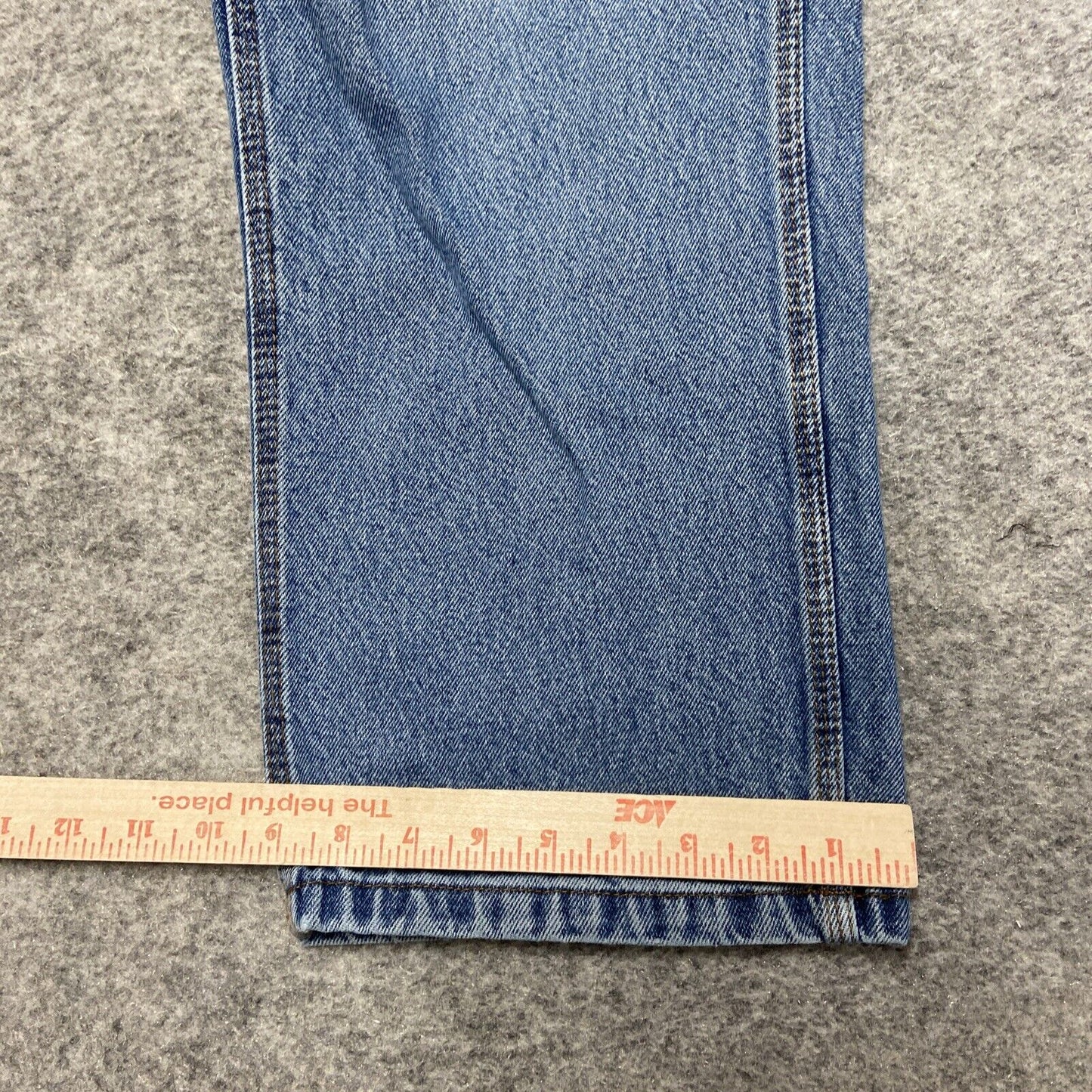 FIVEBROTHER Carpenter Straight Leg Jeans Men's 38x30 Blue Denim *Ripped Pocket*
