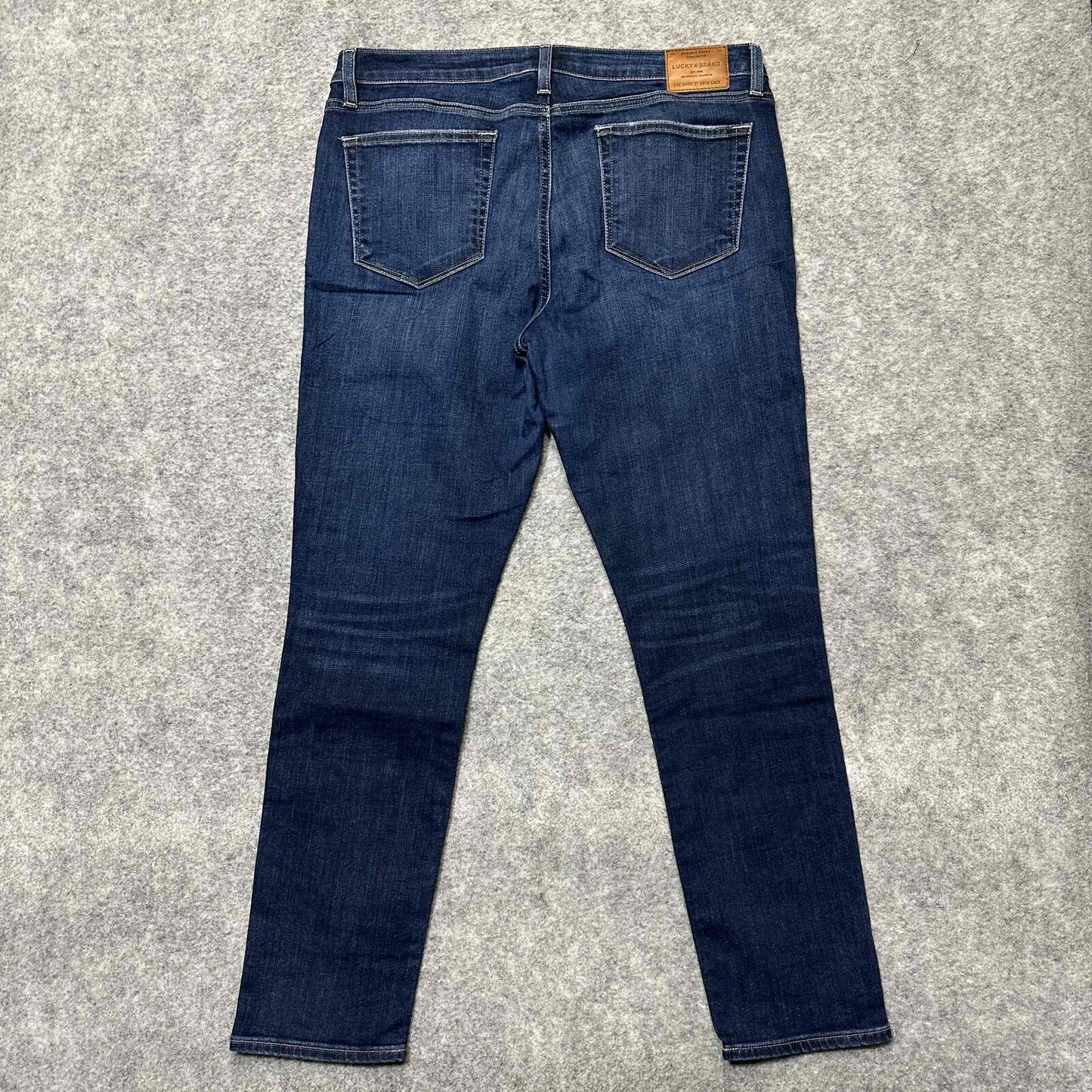 Lucky Brand Women' Lolita Skinny Jeans Size 14/32 Regular Blue Dark Wash Denim
