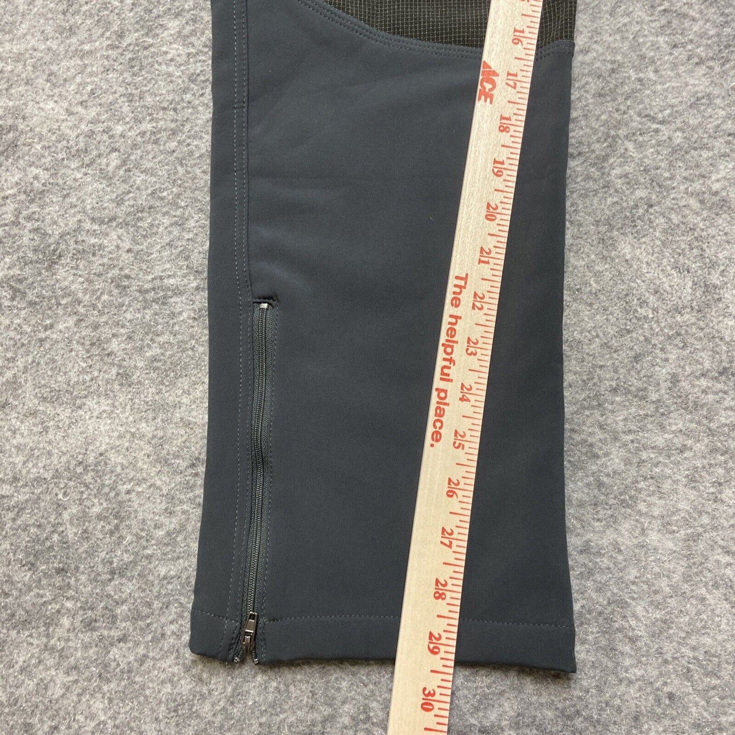 Gash Hao Softshell Waterproof Ski Snowboard Pants Men's 30x30 Fleece Lined Gray
