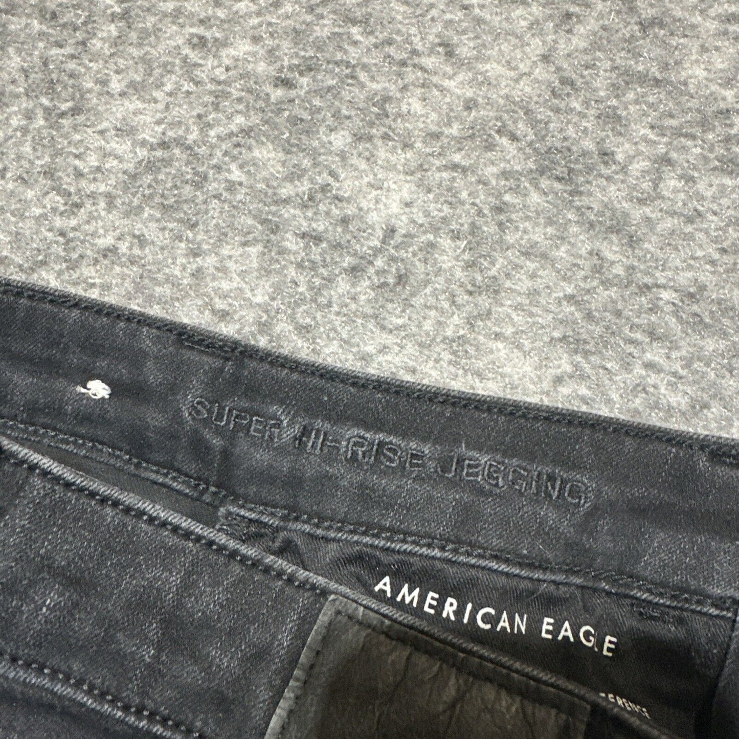 American Eagle The Dream Jean Super Hi Rise Jegging Women’s 0 R Black Denim