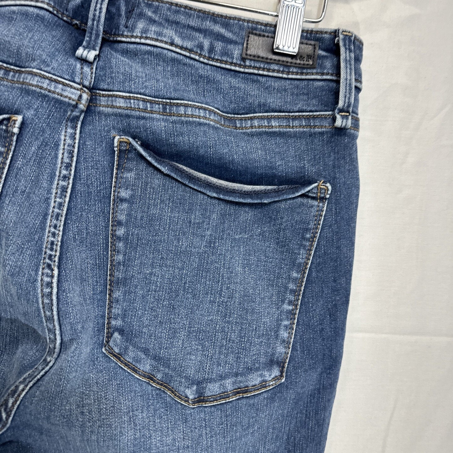 Abercrombie & Fitch Curve Love High Rise Super Skinny Jeans Womens 6L Blue Denim