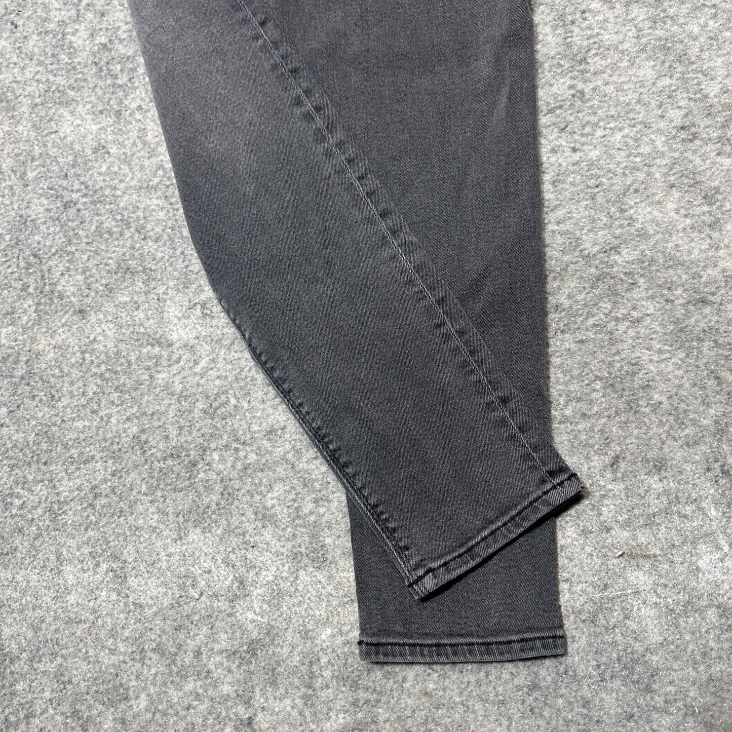 American Eagle Stretch Women's Curvy Mom Jeans Size 00 Black Dark Wash Denim