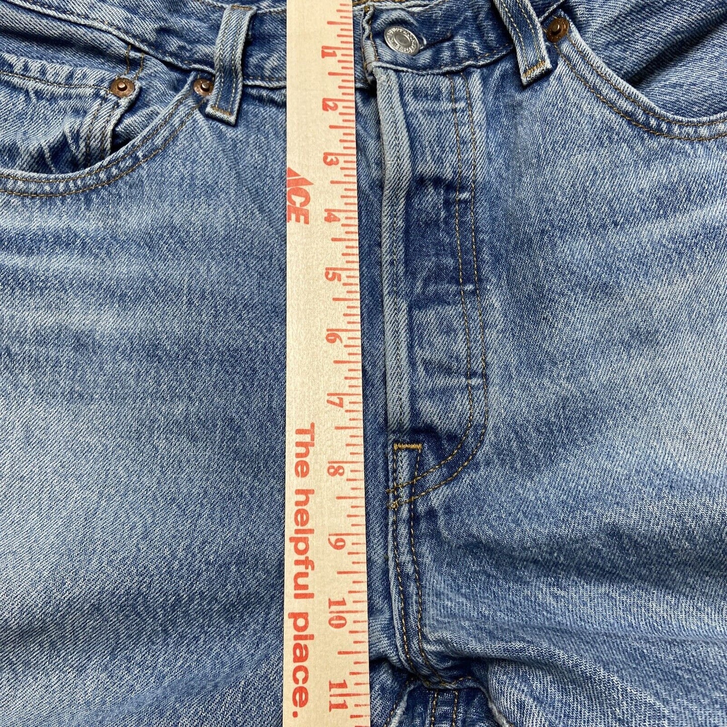 Levi's 501XX Original Fit Jeans Men's Size 30x26 Light Blue Button Fly Premium