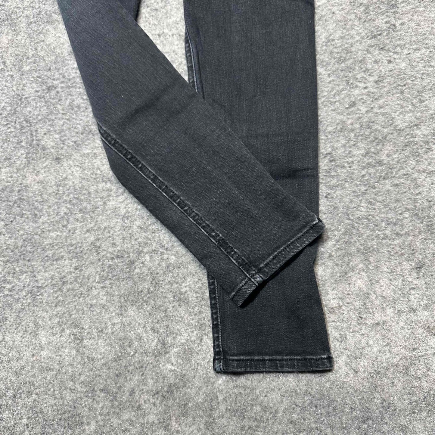 Rag & Bone Women's Distressed Skinny Fit Ankle Jeans Sz 26 Black Dark Wash Denim