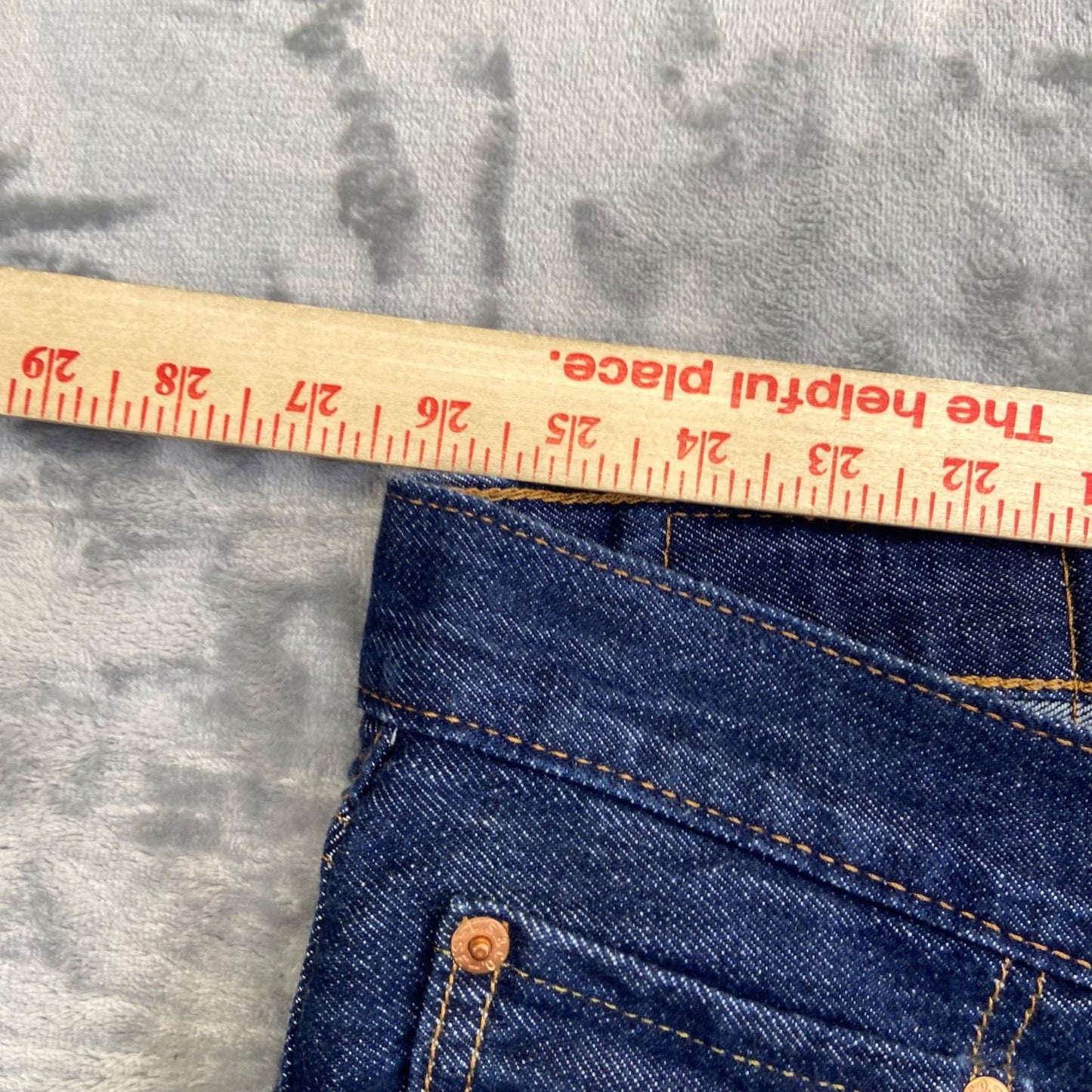 Levi's Denim Shorts Men's Size 50 Blue Dark Wash Jorts 11"